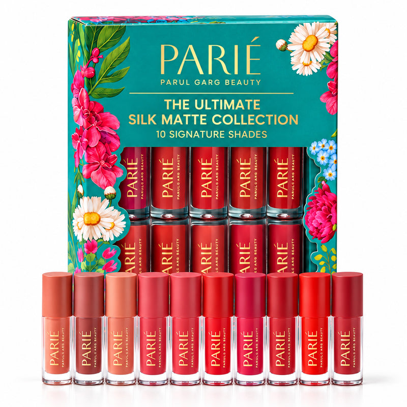 10-in-1 Ultimate Silk Matte Lipstick Collection | Soft Matte & Long-Lasting | Pack of 10