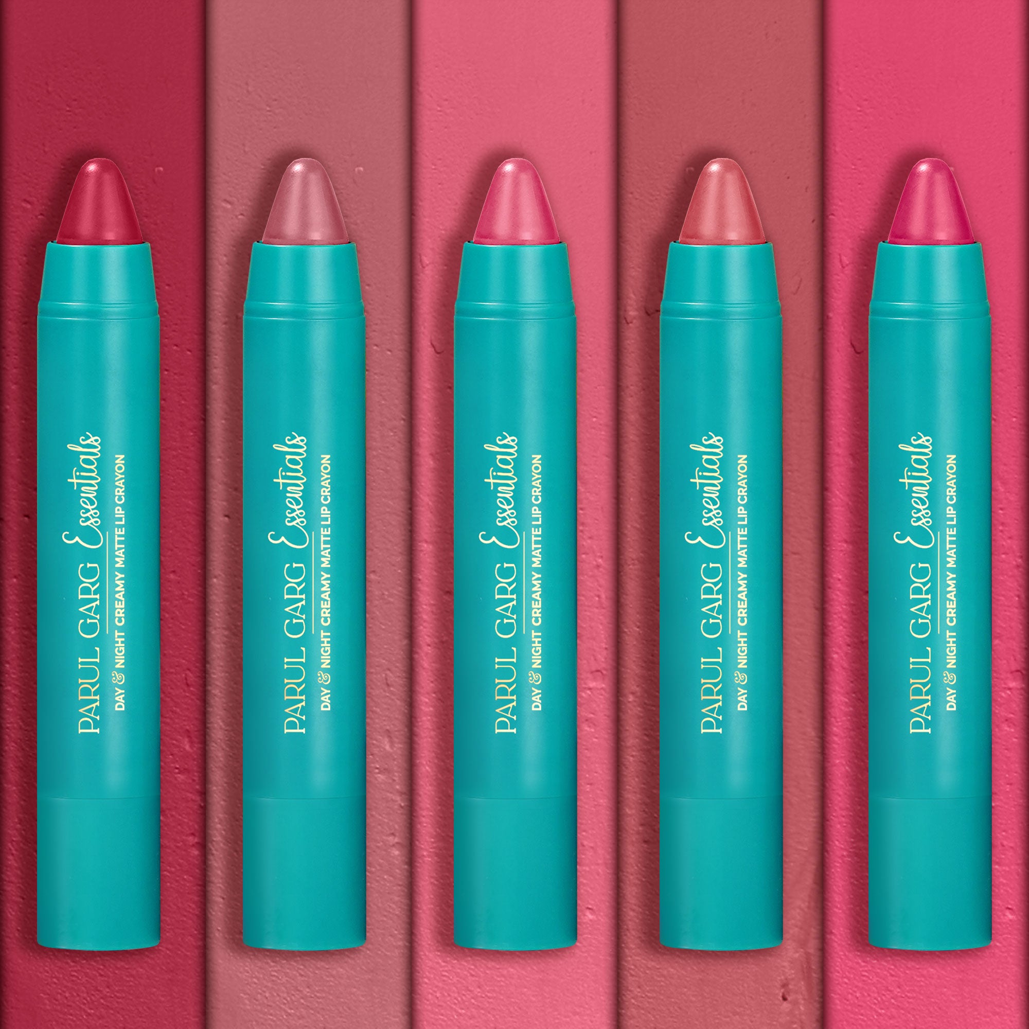 Dusky Elegance: Pack-of-Five Creamy Matte Lip Crayons