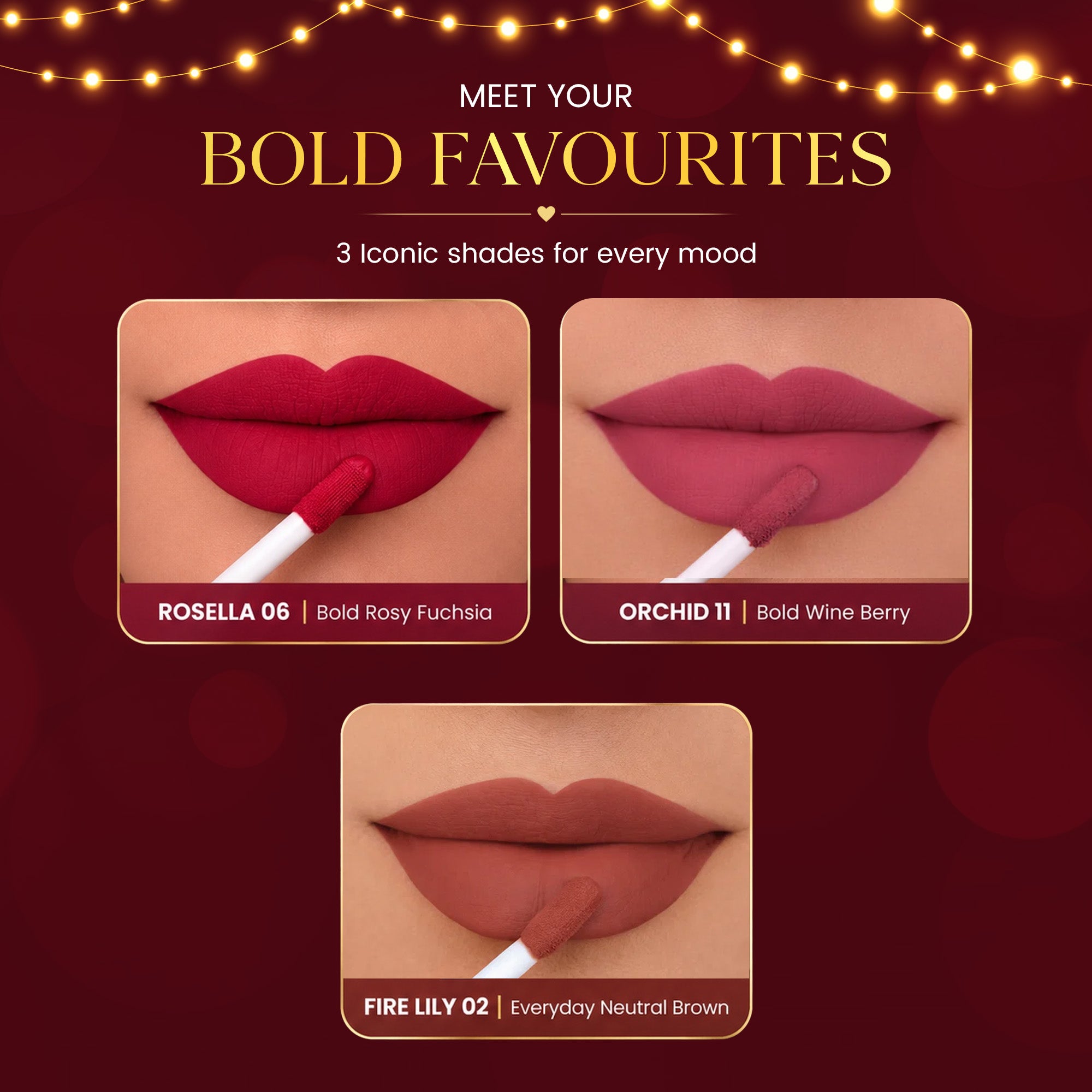 The Signature Trio of Bold Statement Lipsticks