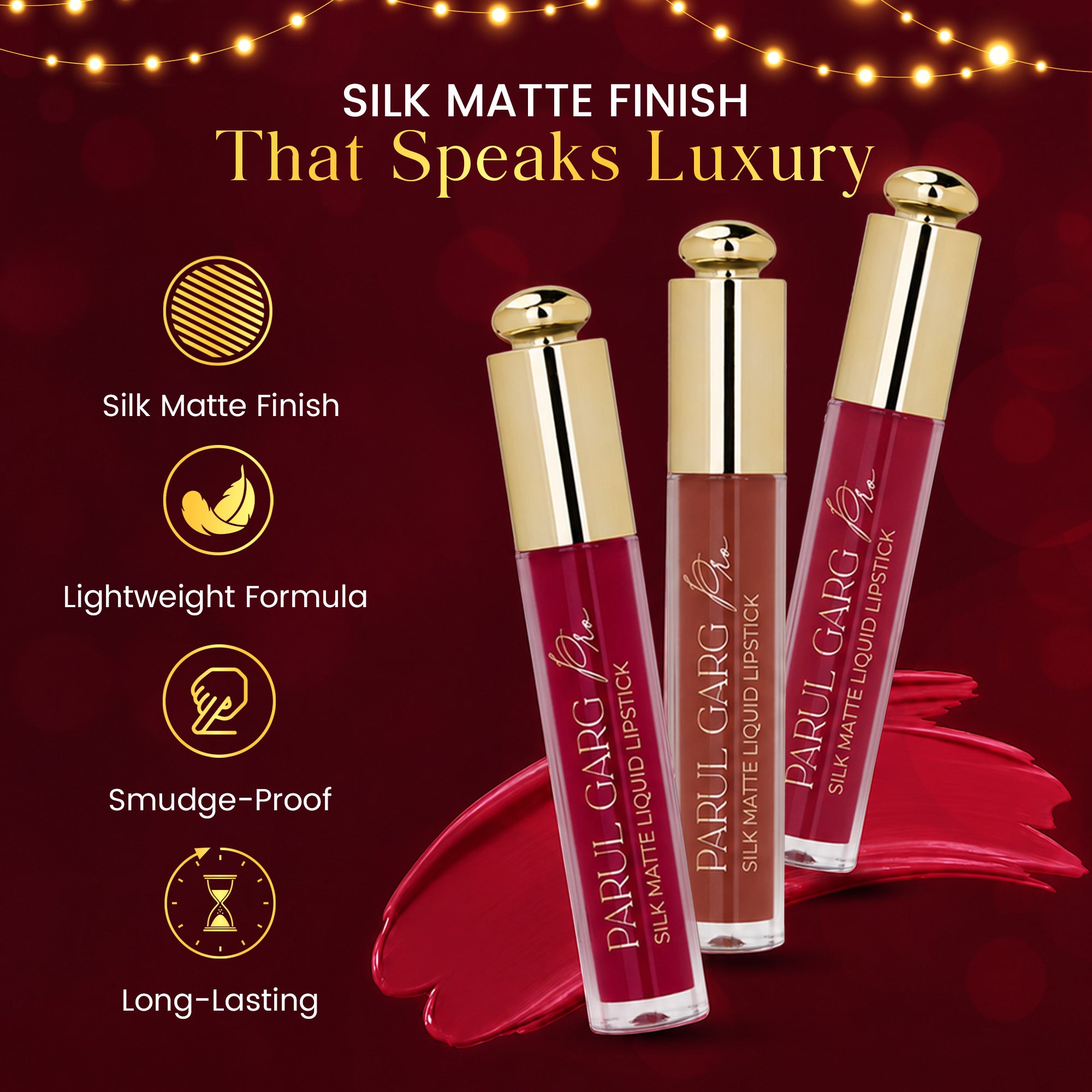 Signature Bold Lipstick Trio - Packaging | Gift Set | Parul Garg Beauty