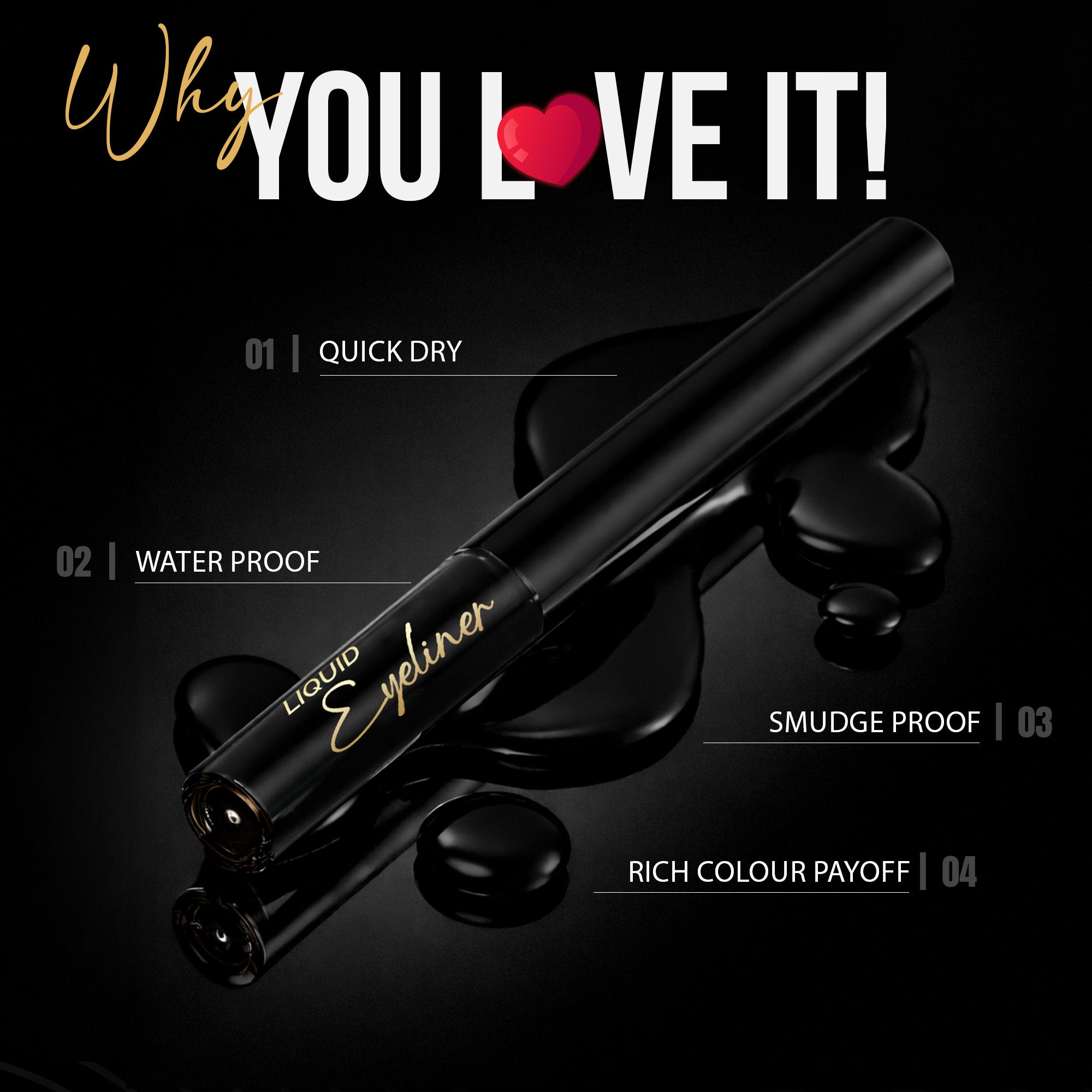 Ultra-Define Matte Eyeliner - Black