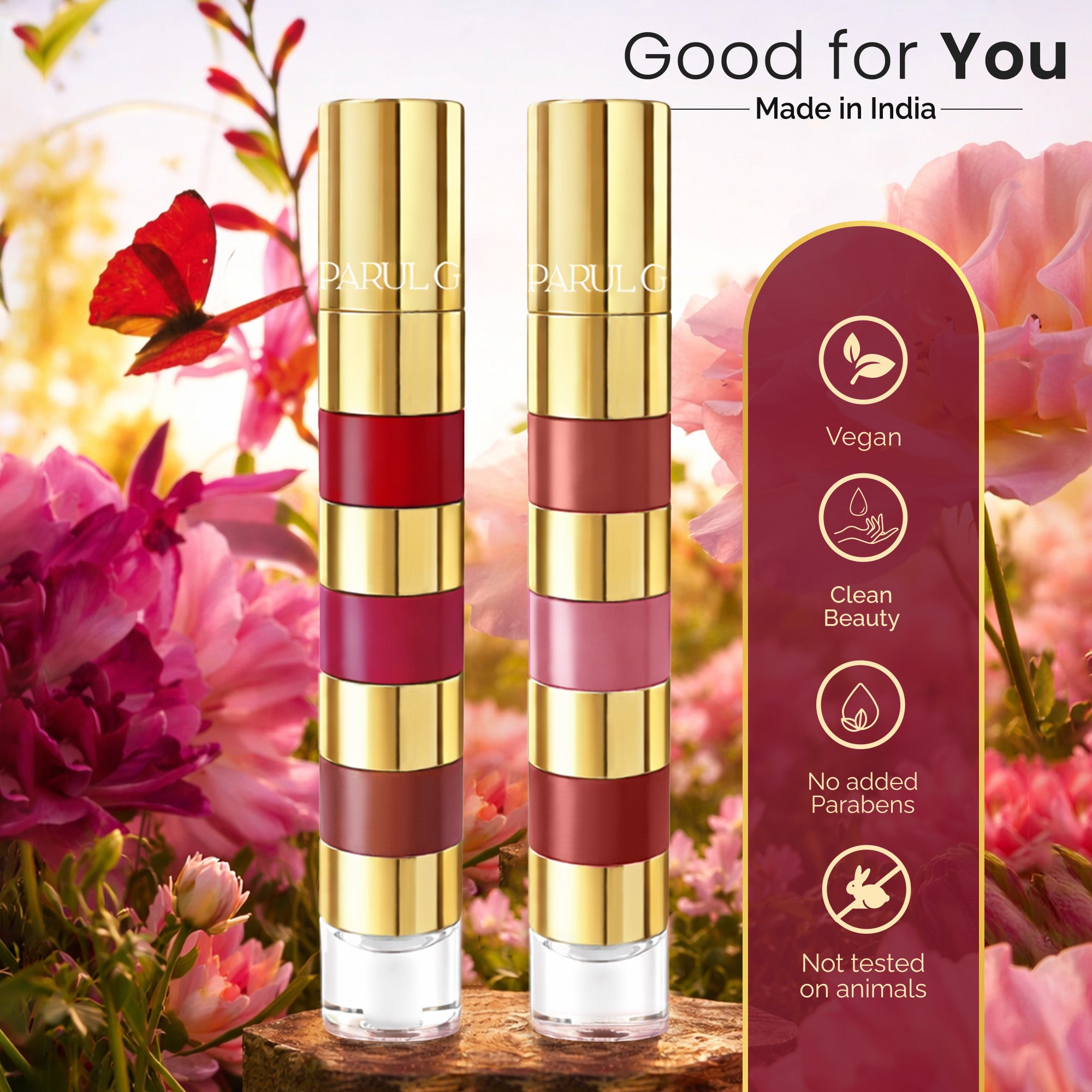 Fresh Blooms 4-in-1 Lip Stack