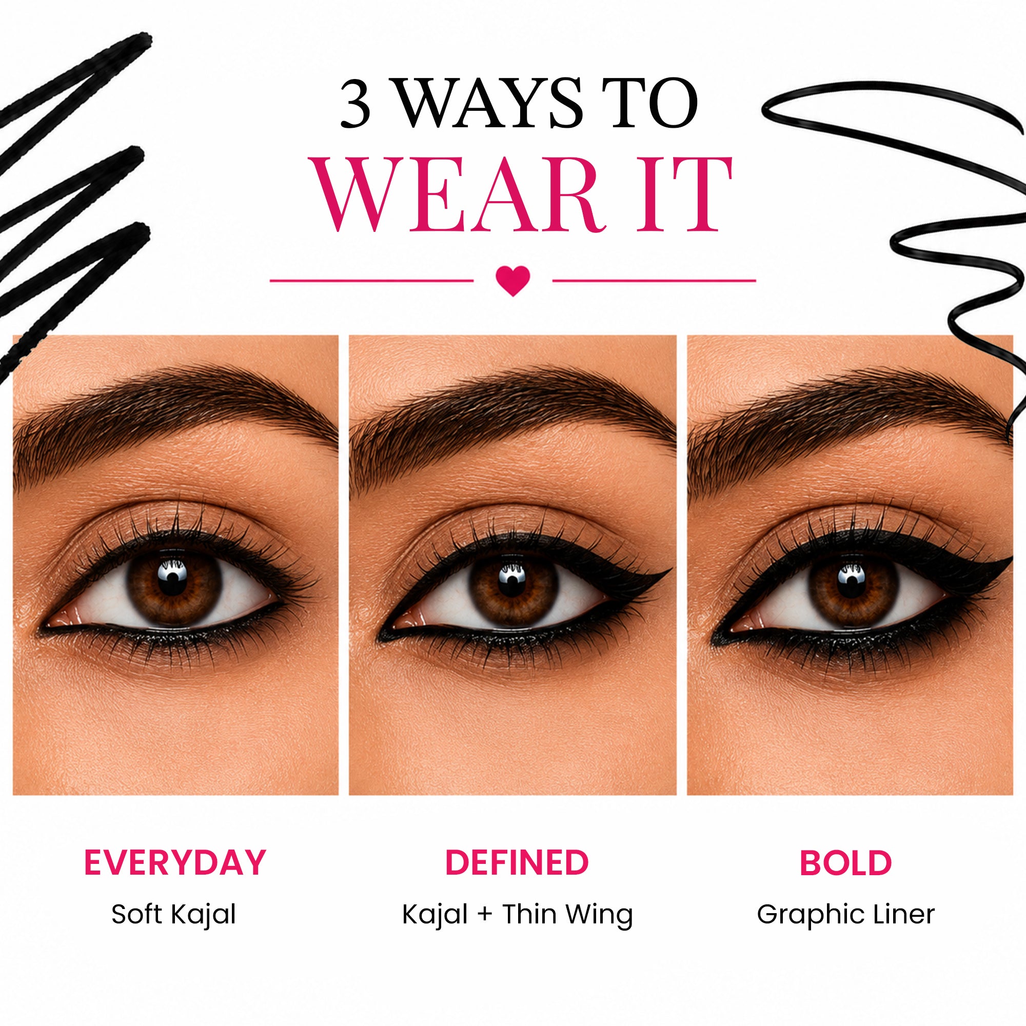 Black Matte Kajal & Eyeliner Duo