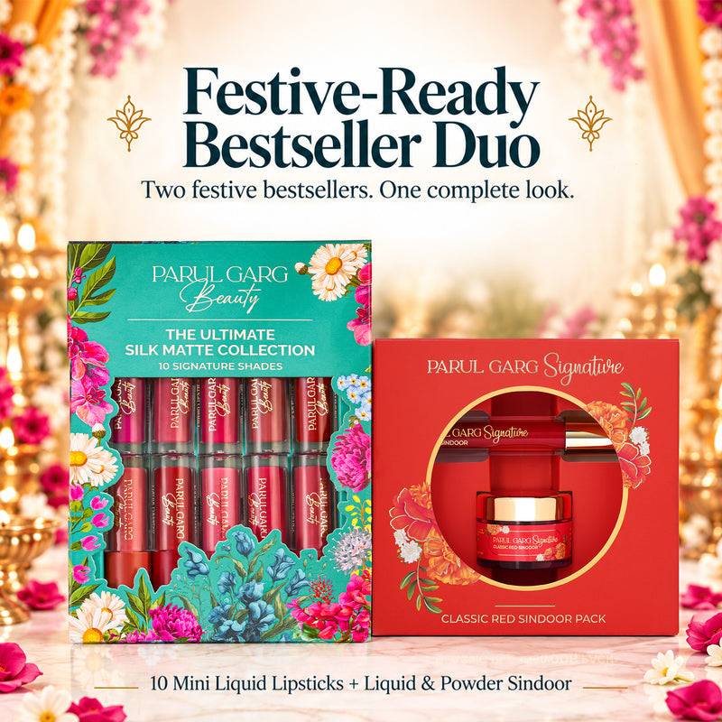 Festive-Ready Bestseller Duo | 10-in-1 Lipstick Set + Sindoor for Just ₹100 More
