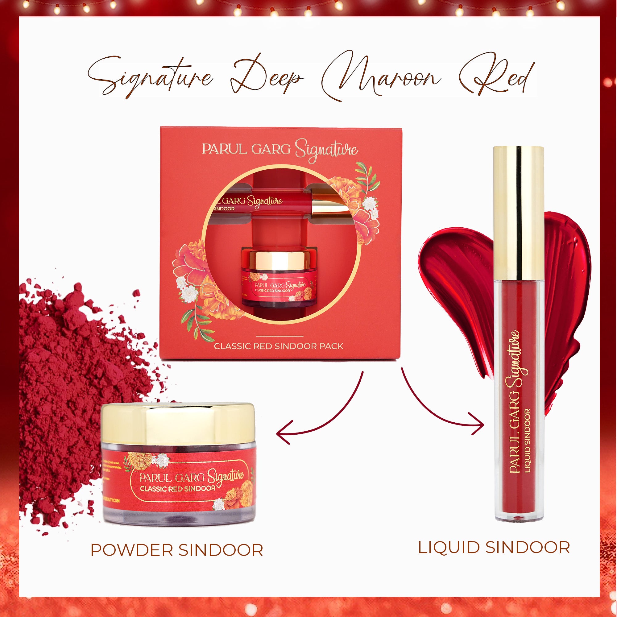 Signature Sindoor Pack: Liquid & Powder (KumKum)