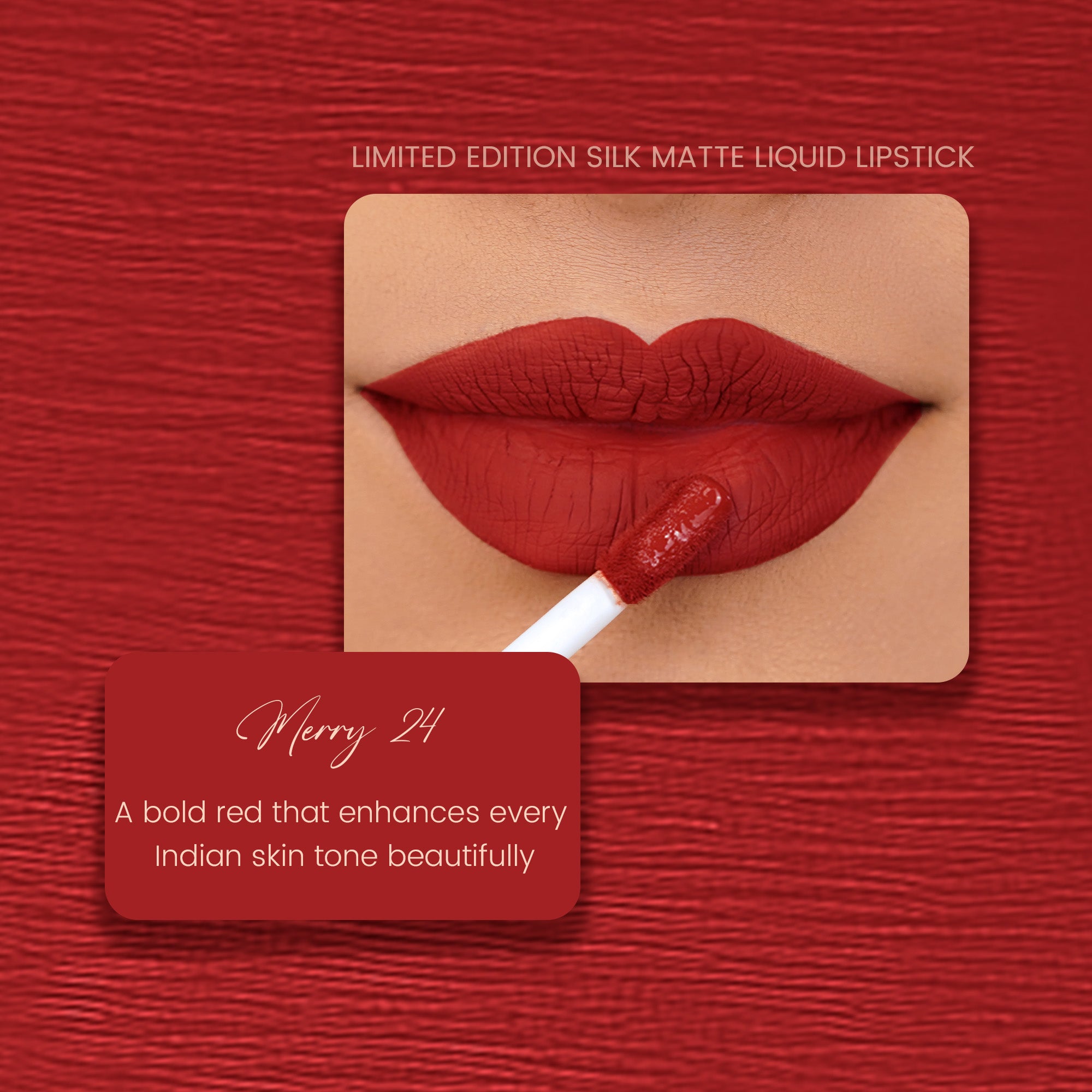 Merry 24 : Limited Edition Silk Matte Liquid Lipstick