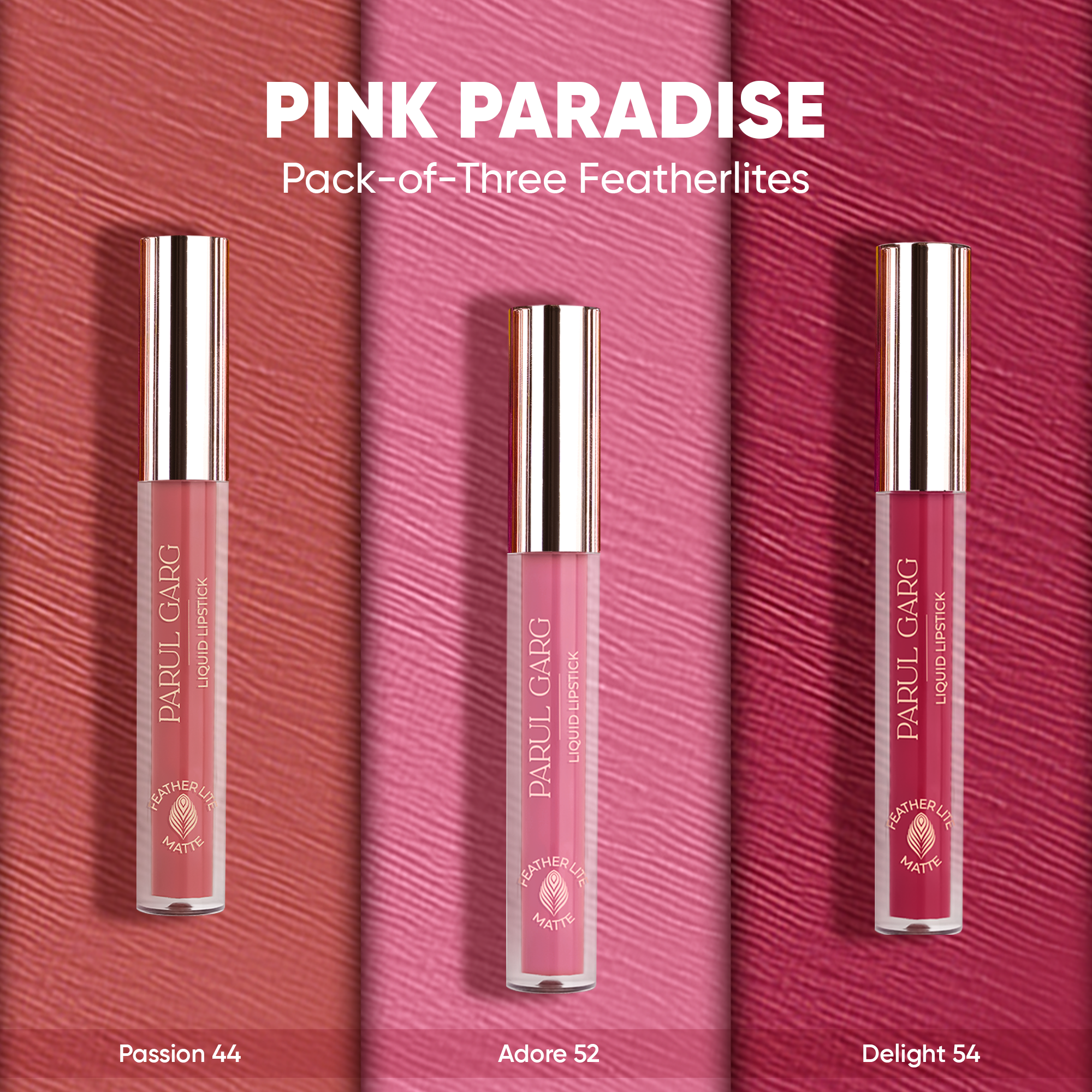 Pink Paradise: 3 Perfect Pinks Liquid Lipsticks