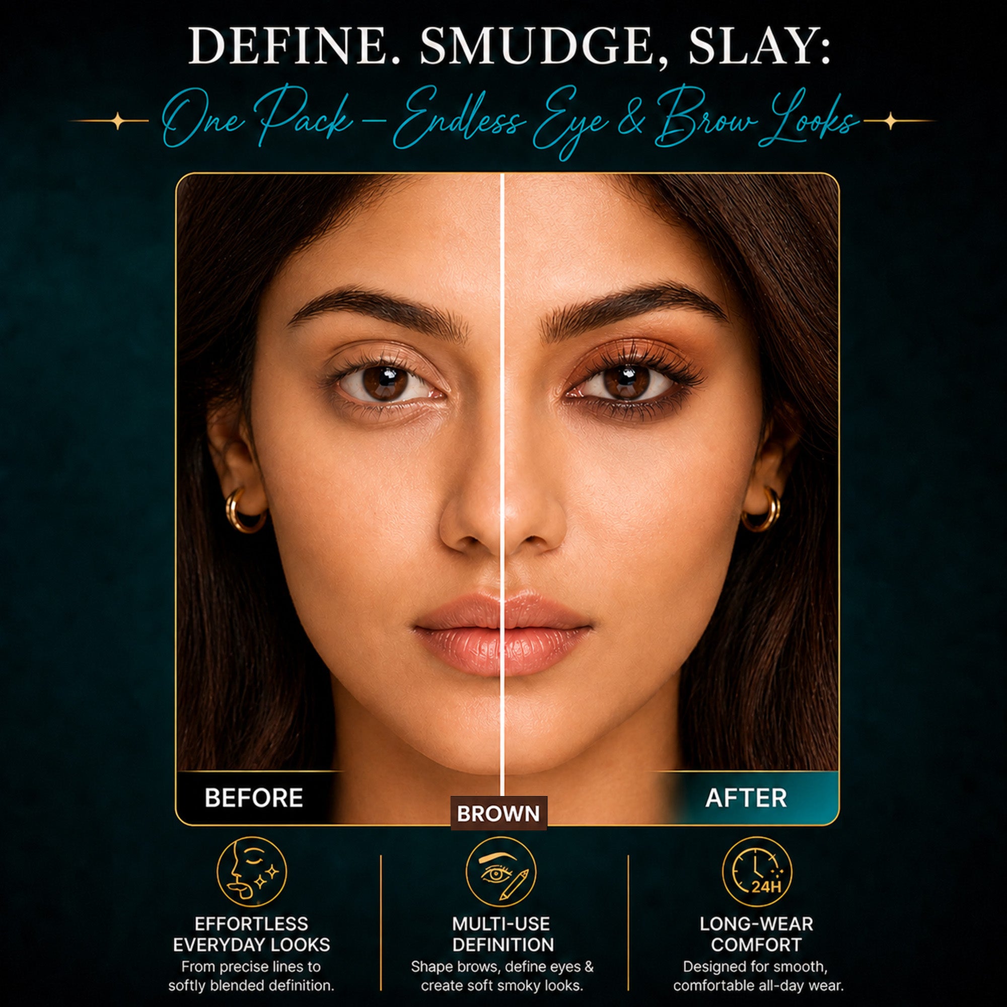 Deep Brown: Signature Essential Eye & Brow Pack