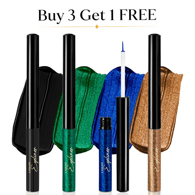 The Statement Eyes Pack of 4 Liquid Eyeliners | Buy 3, Get 1 FREE