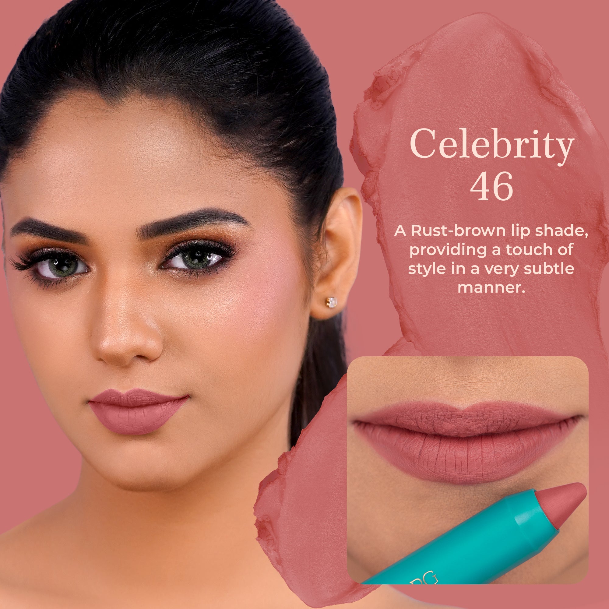 Day & Night Matte Lip Crayon Shade: Celebrity 46