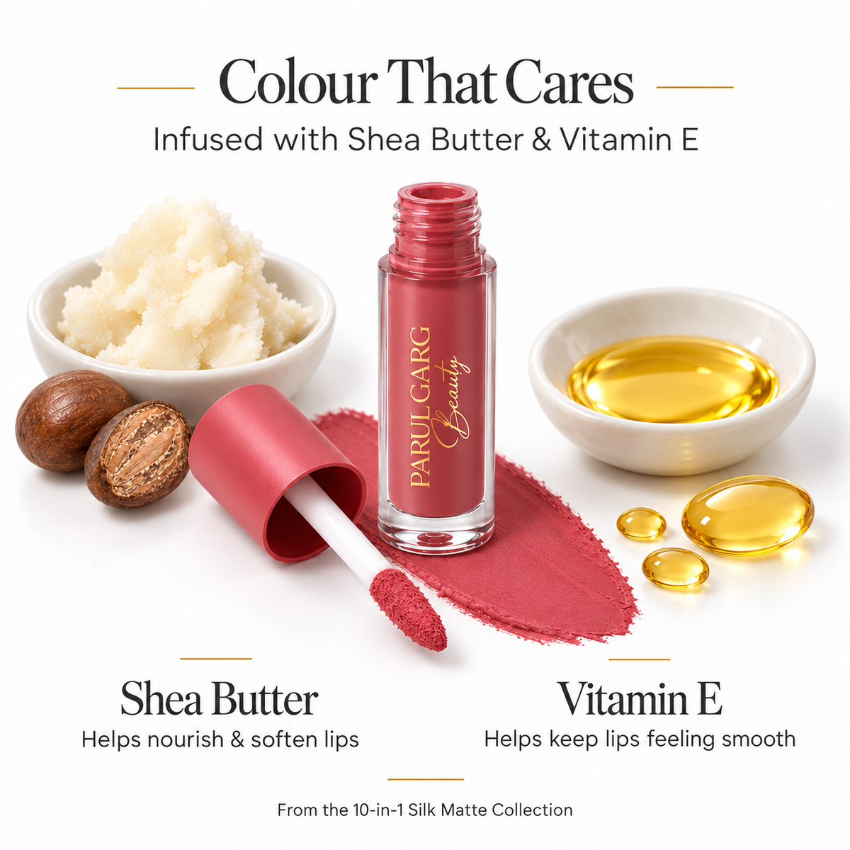 10-in-1 Ultimate Silk Matte Lipstick Collection | Soft Matte & Long-Lasting | Pack of 10