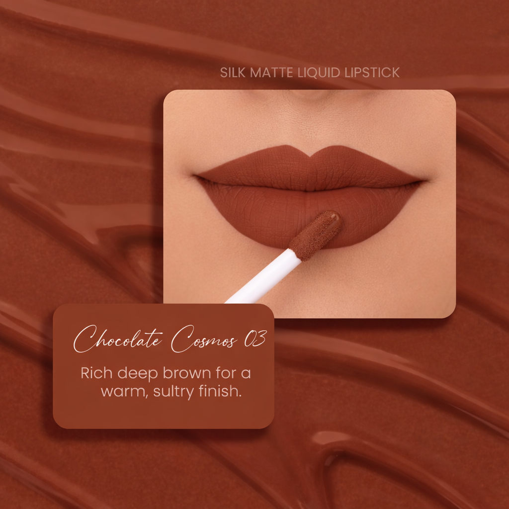 Chocolate Cosmos 03: Silk Matte Liquid Lipstick