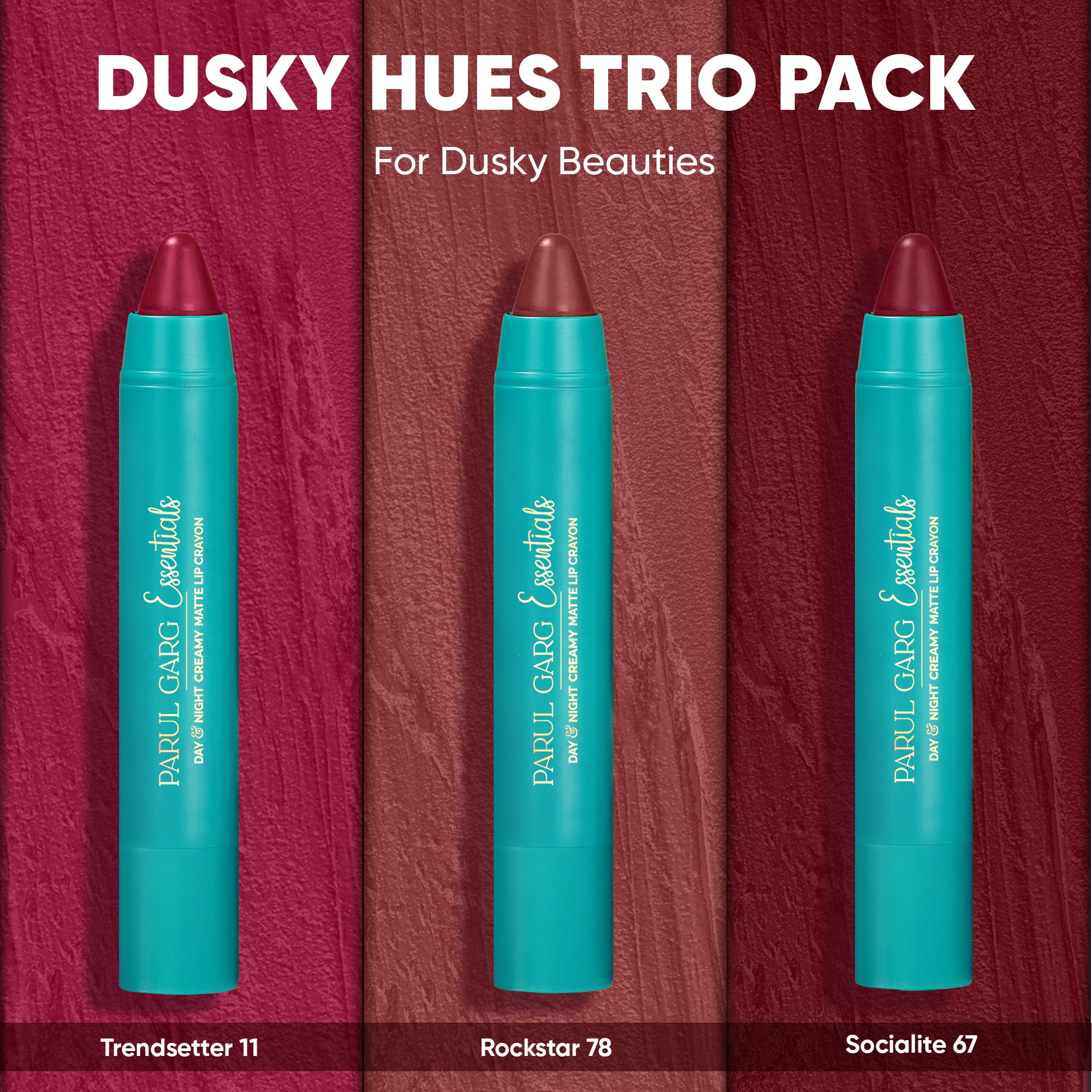 Dusky Hues - Trio Crayon Pack