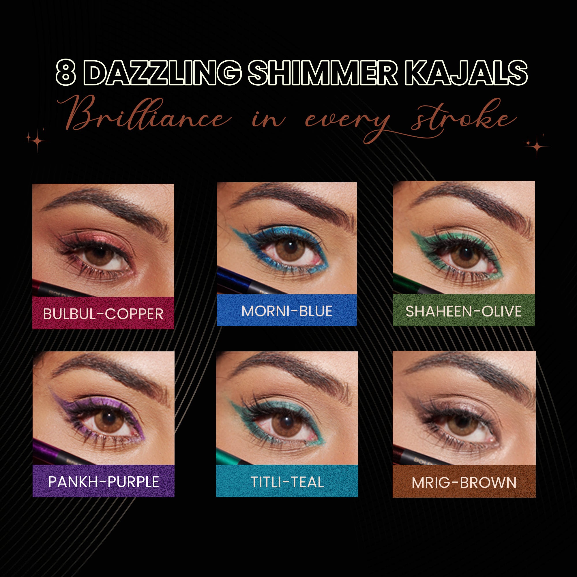 Mrig - Brown Shimmer Bold Define Kajal