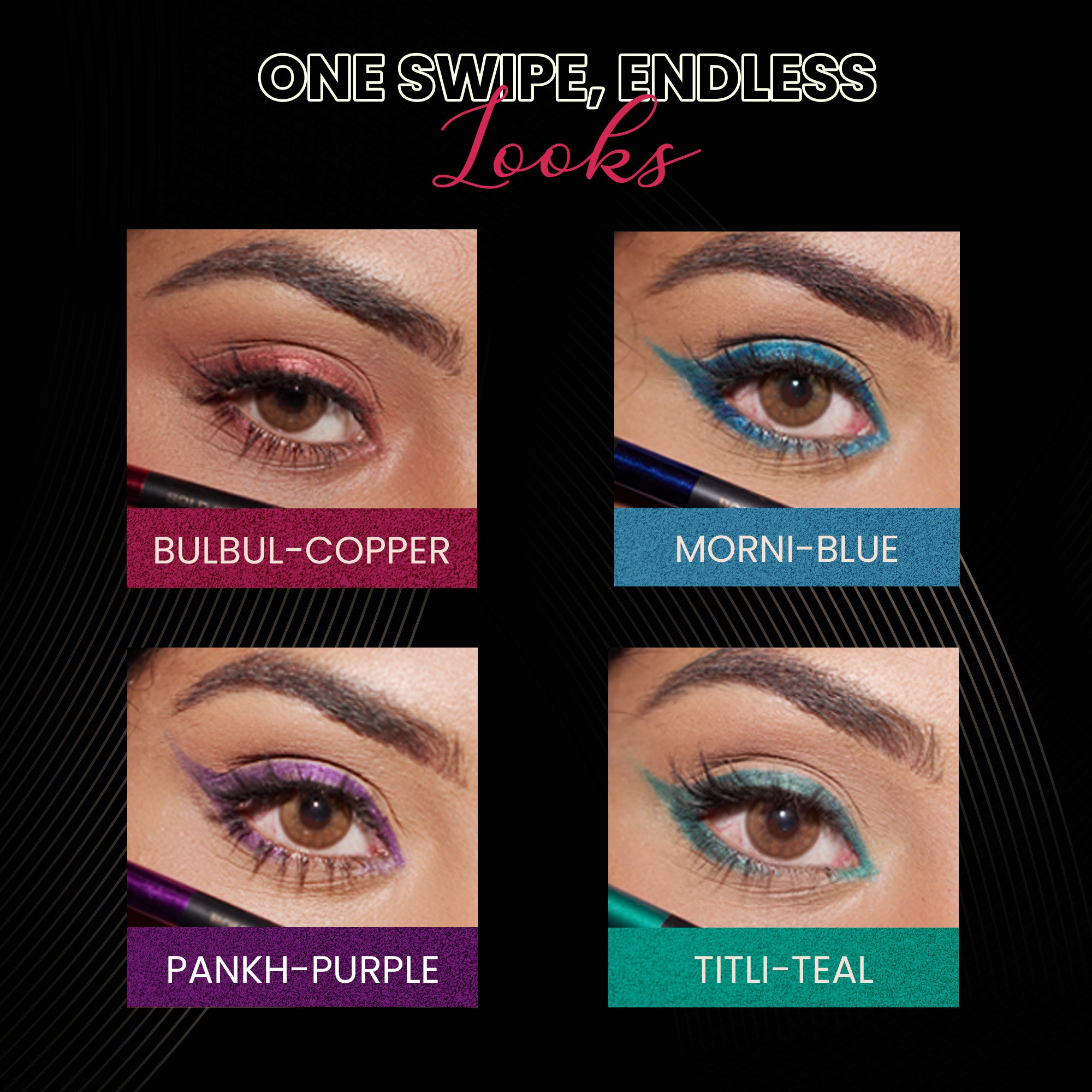 Shimmer Bright Beauty Kajal Pack-of-Four