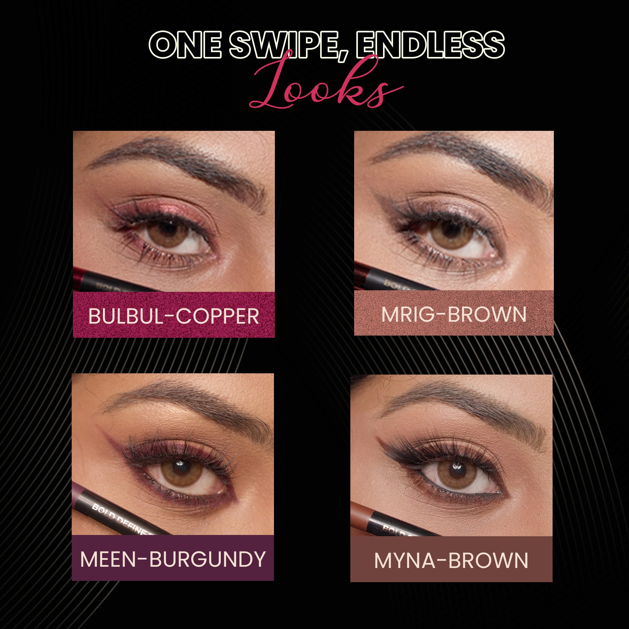 Earthy Elegance Kajal Pack-of-Four