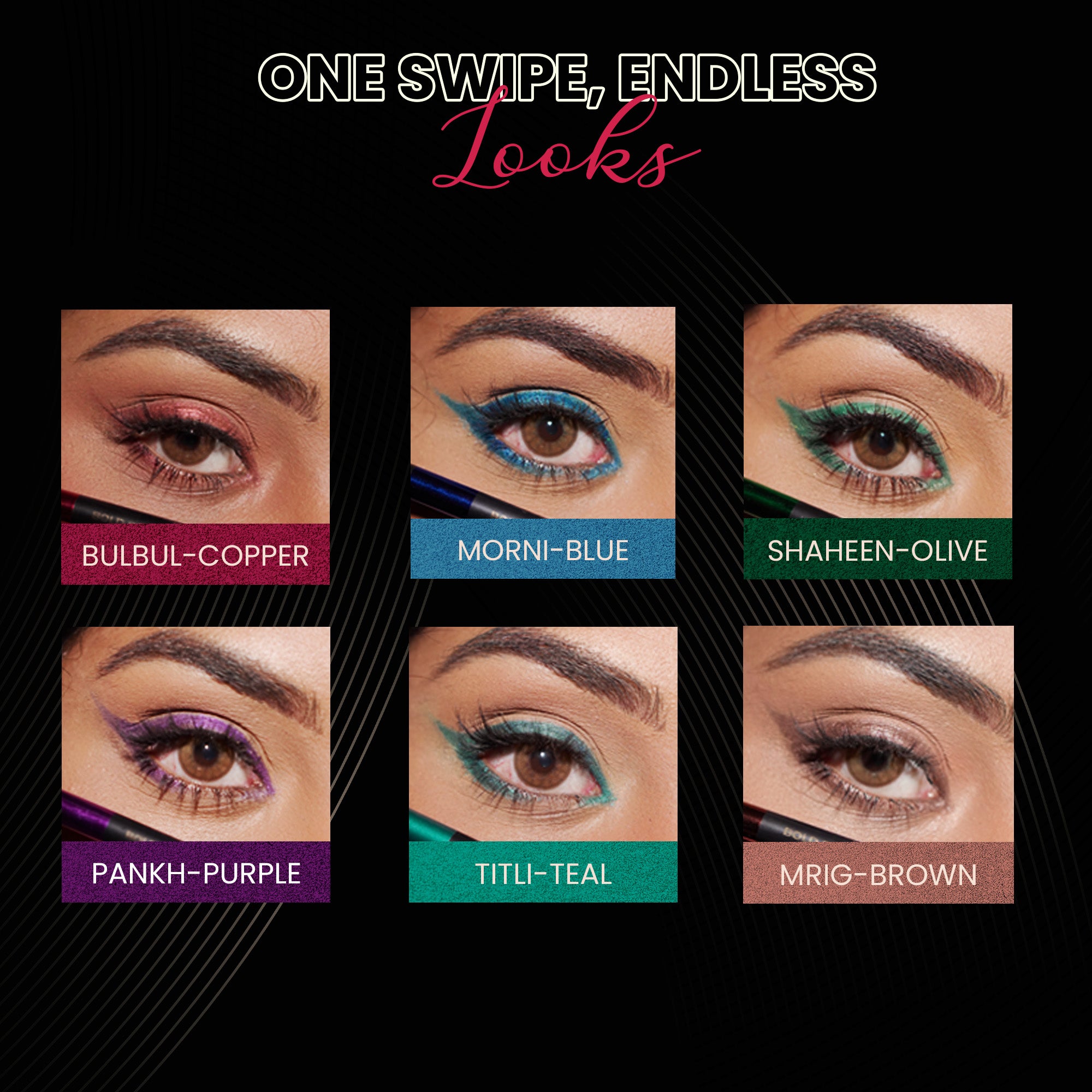 Create Your Own Kajal Pack – Pick Any 4 Shades!