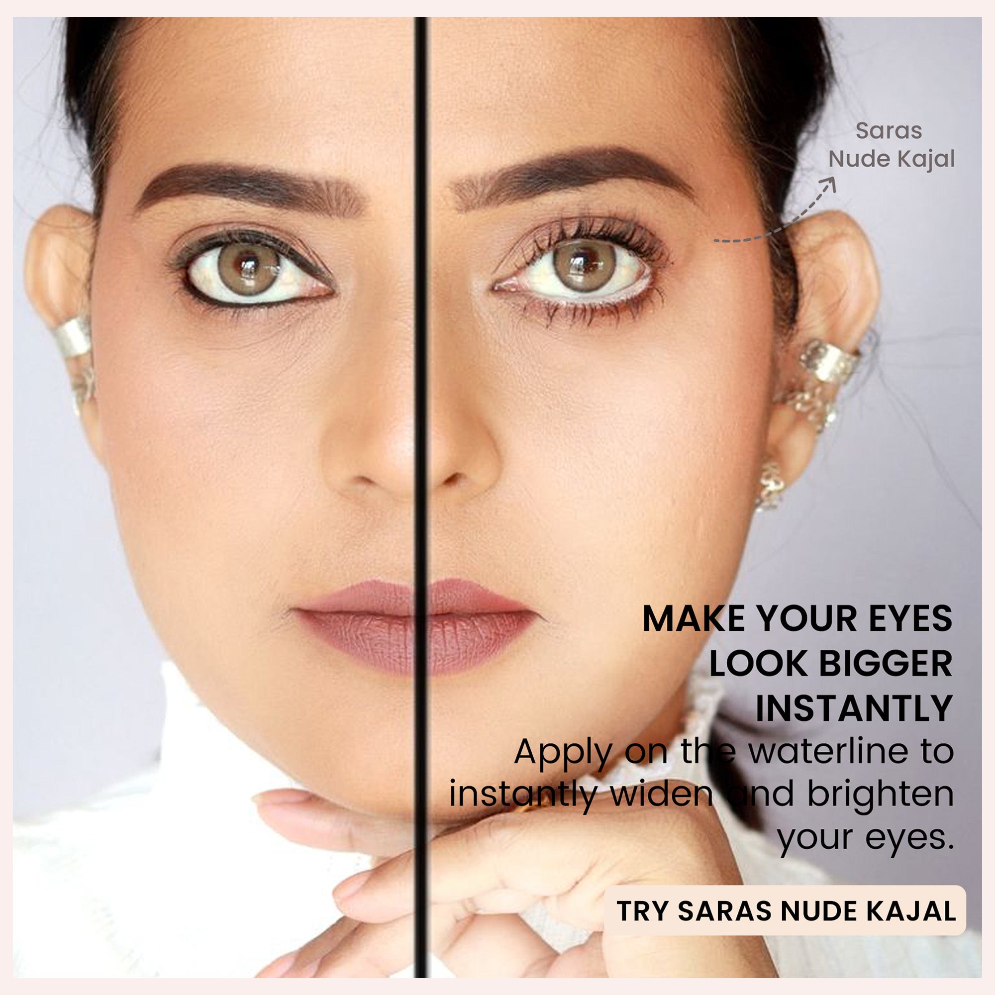 Saras - Nude Matte Bold Define Kajal