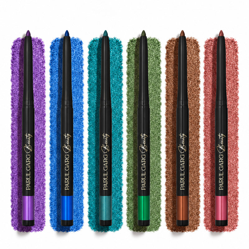 Bold Define Luxe Shimmer Kajal Collection | 6 Jewel-Toned Shades | Pack of 6