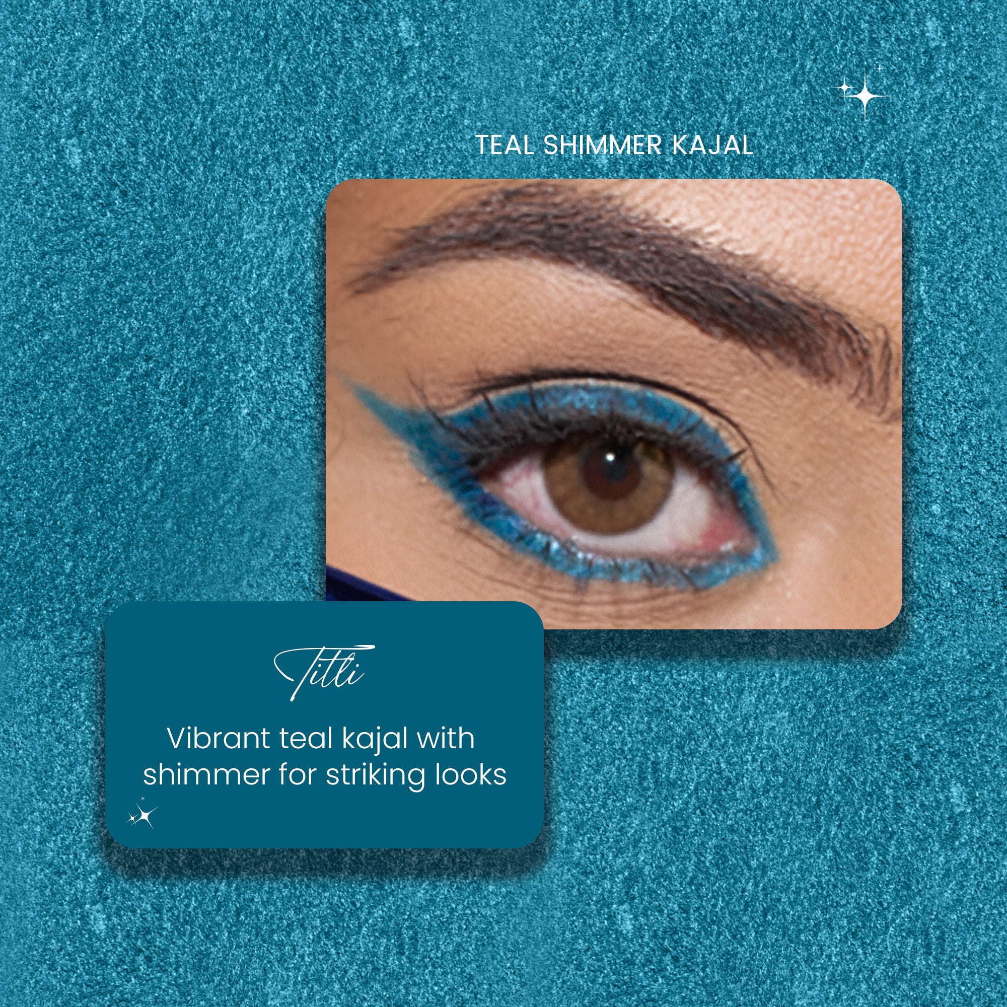 Titli - Teal Shimmer Bold Define Kajal