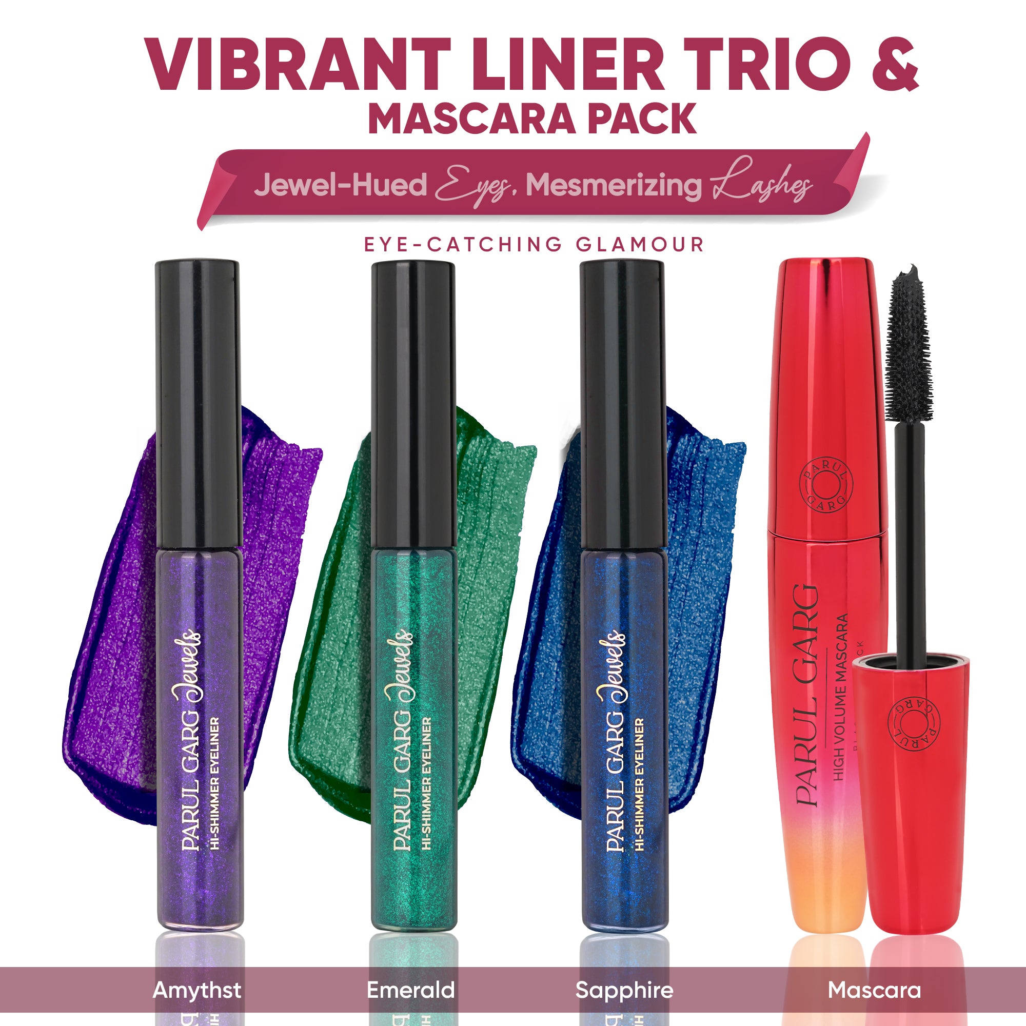 Vibrant Liner Trio & Mascara Pack