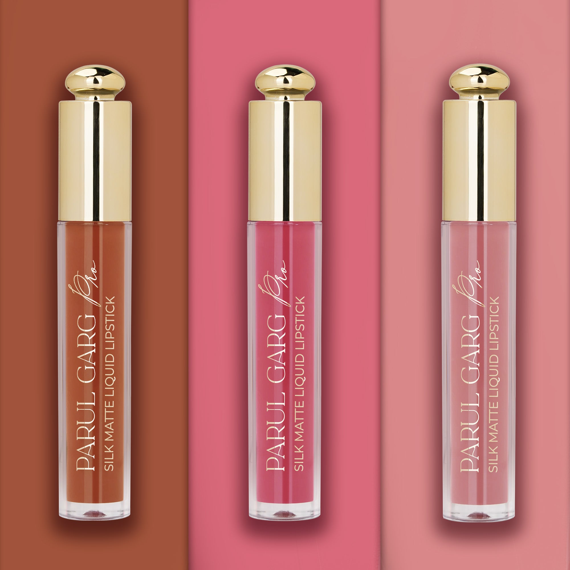 Simply Subtle Trio | 3 Full-Size Silk Matte Liquid Lipsticks | Long-Lasting & No Transfer