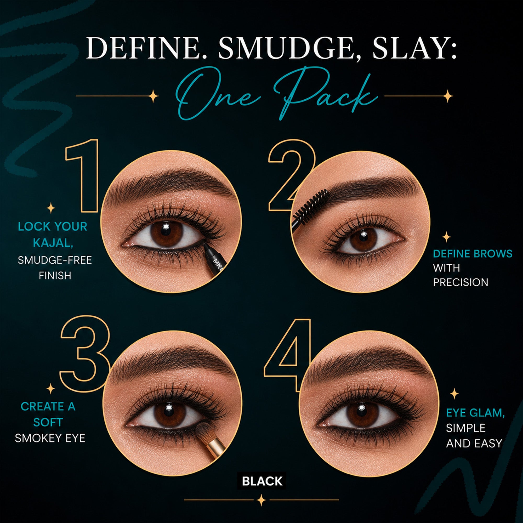 Classic Black: Signature Essential Eye & Brow Pack