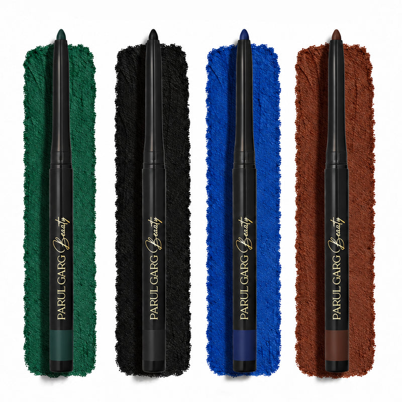 Bold Define Matte Kajal Essentials | Black, Brown, Blue & Green | Pack of 4
