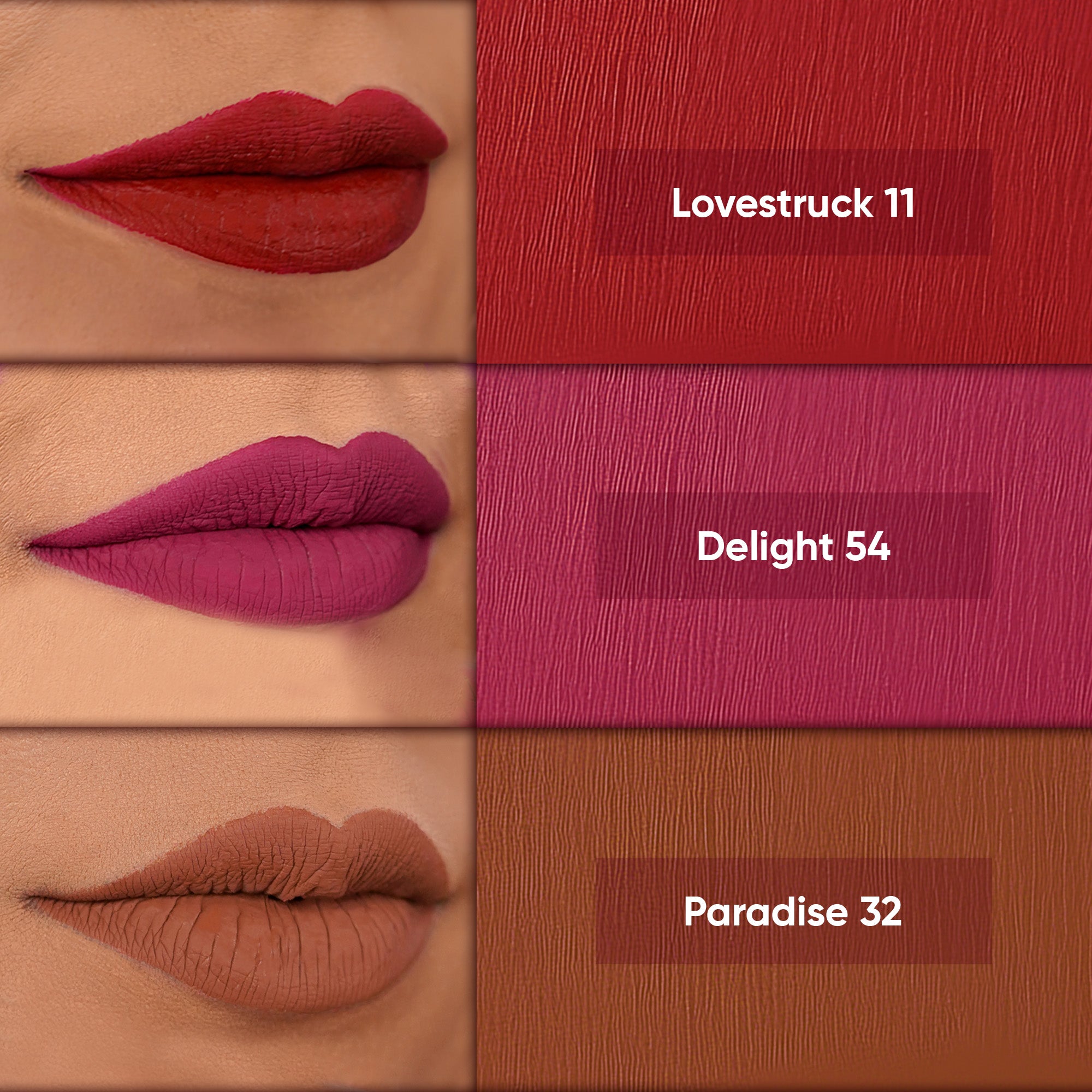 Dusky Trio: 3 Bestselling Deep Liquid Lipsticks