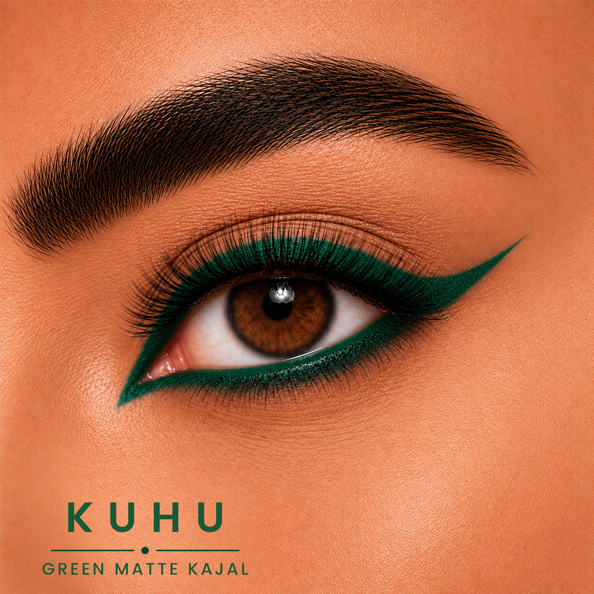 Kuhu Royal Green Matte Kajal | Bold Define | Long-Lasting & Smudge-Proof