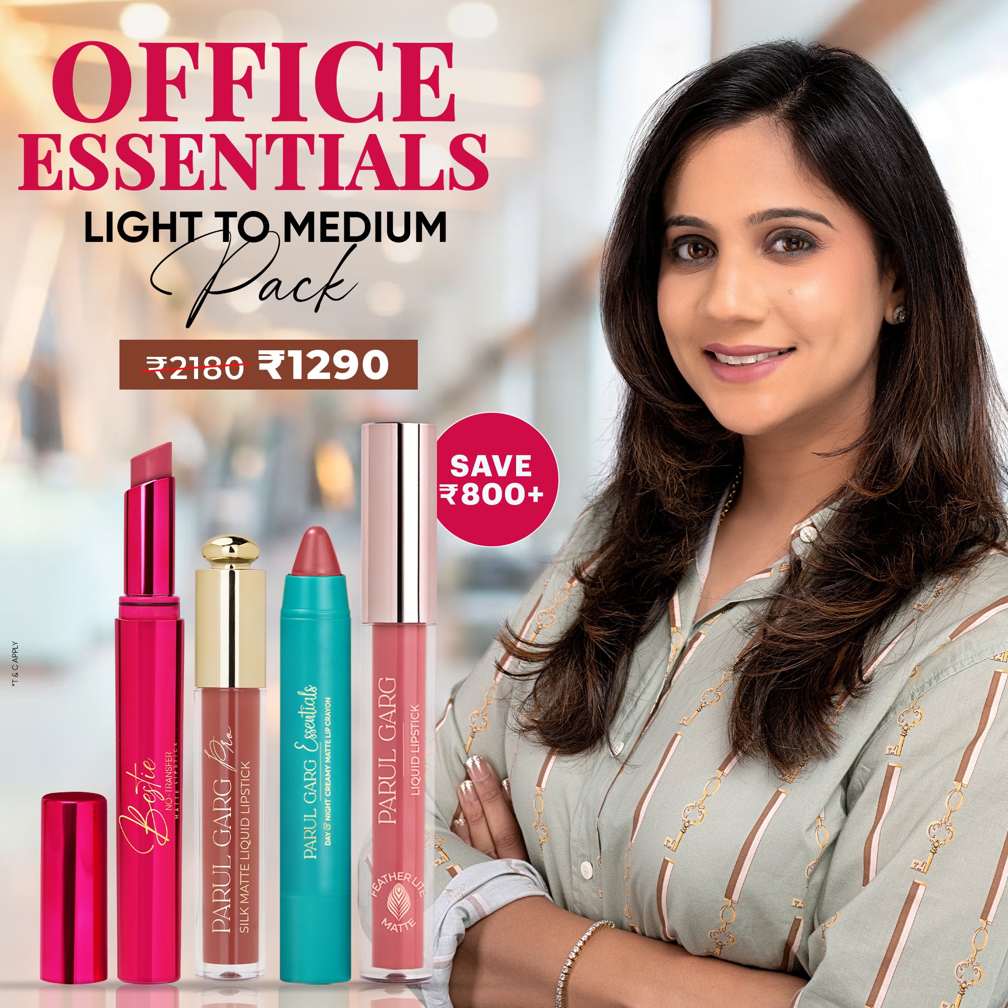 Office Essentials: Light to medium Lipshade Pack