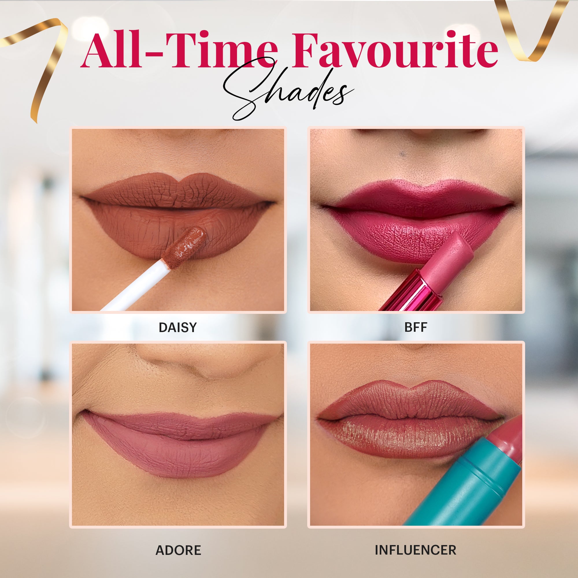 Office Essentials: Light to medium Lipshade Pack