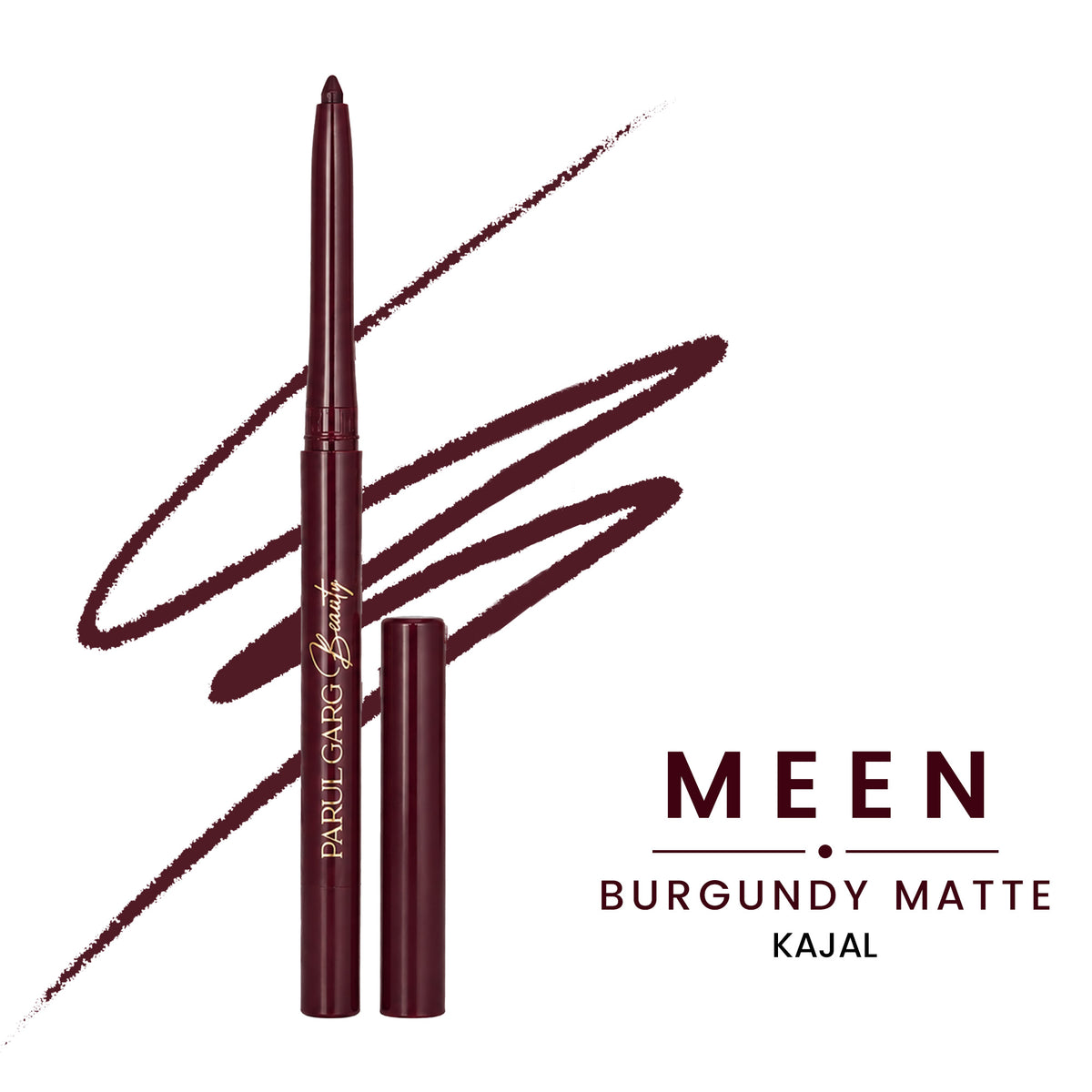 Meen Deep Burgundy Matte Kajal | Bold Define | Long-Lasting & Smudge-Proof