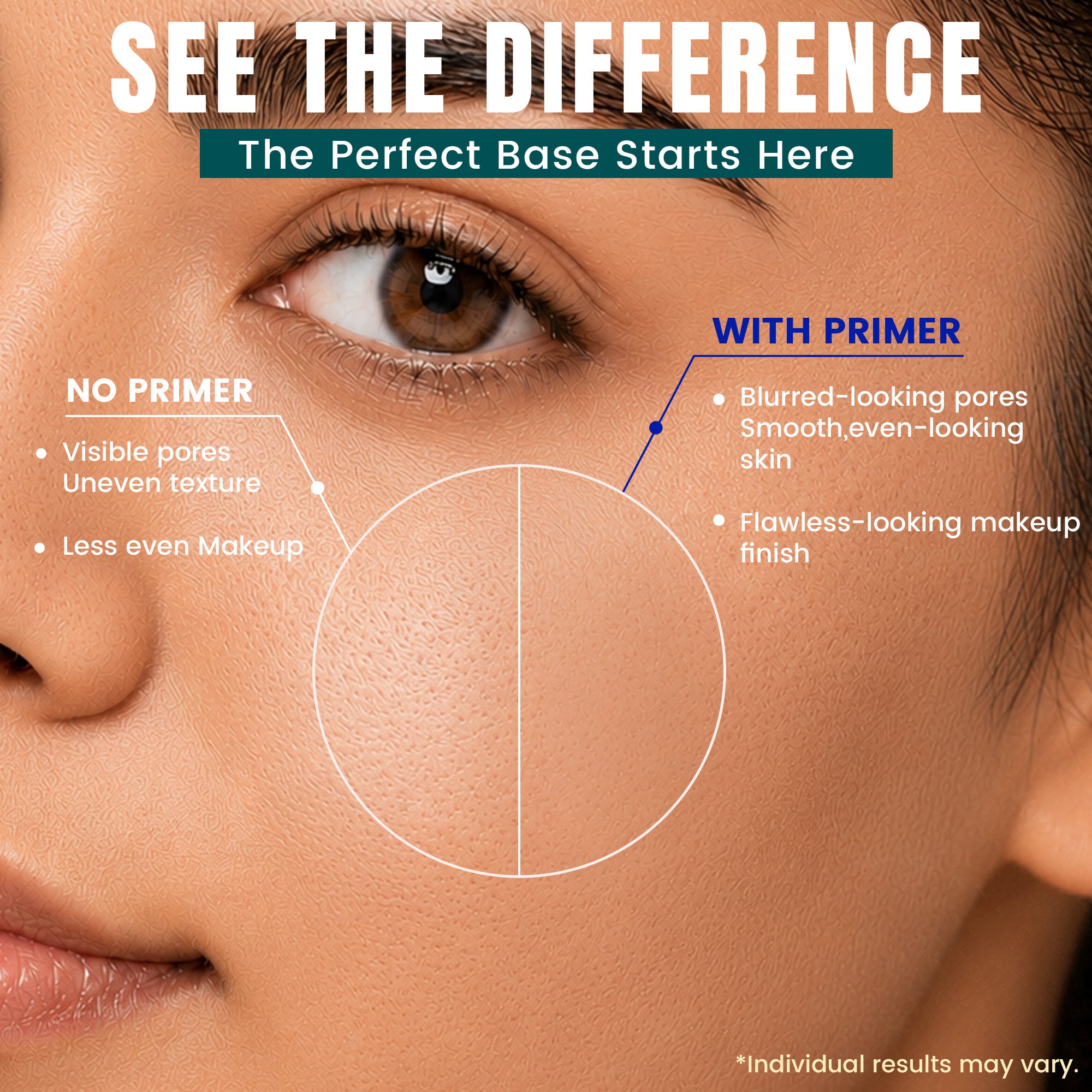 Face Primer | Blurs Pores & Smooths Skin for a Velvet-Matte, Flawless Makeup Base