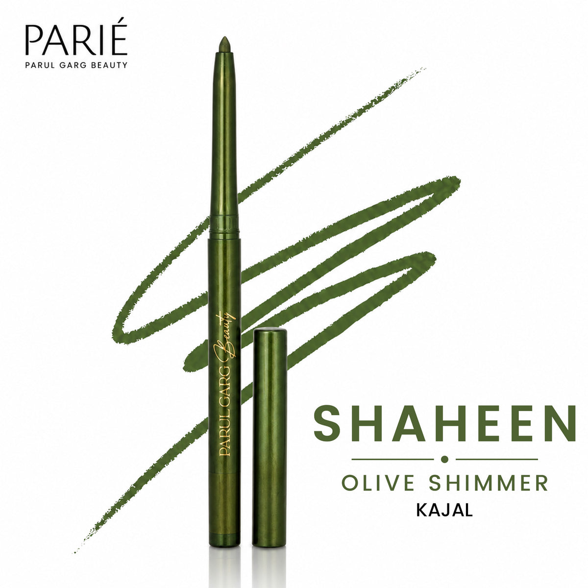 Shaheen Green Shimmer Kajal | Bold Define | Rich Colour & Dazzling Shine | Long-Lasting & Smudge-Proof