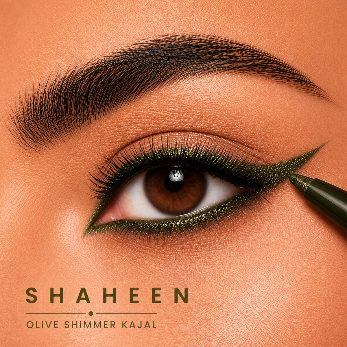 Shaheen Green Shimmer Kajal | Bold Define | Rich Colour & Dazzling Shine | Long-Lasting & Smudge-Proof