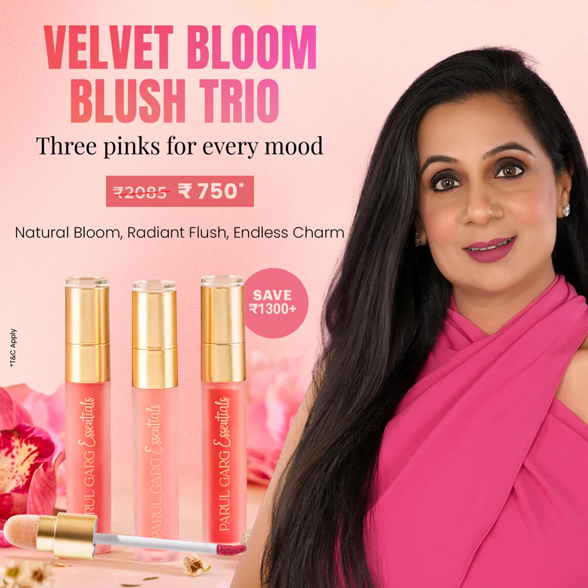 Velvet Bloom Blush Trio
