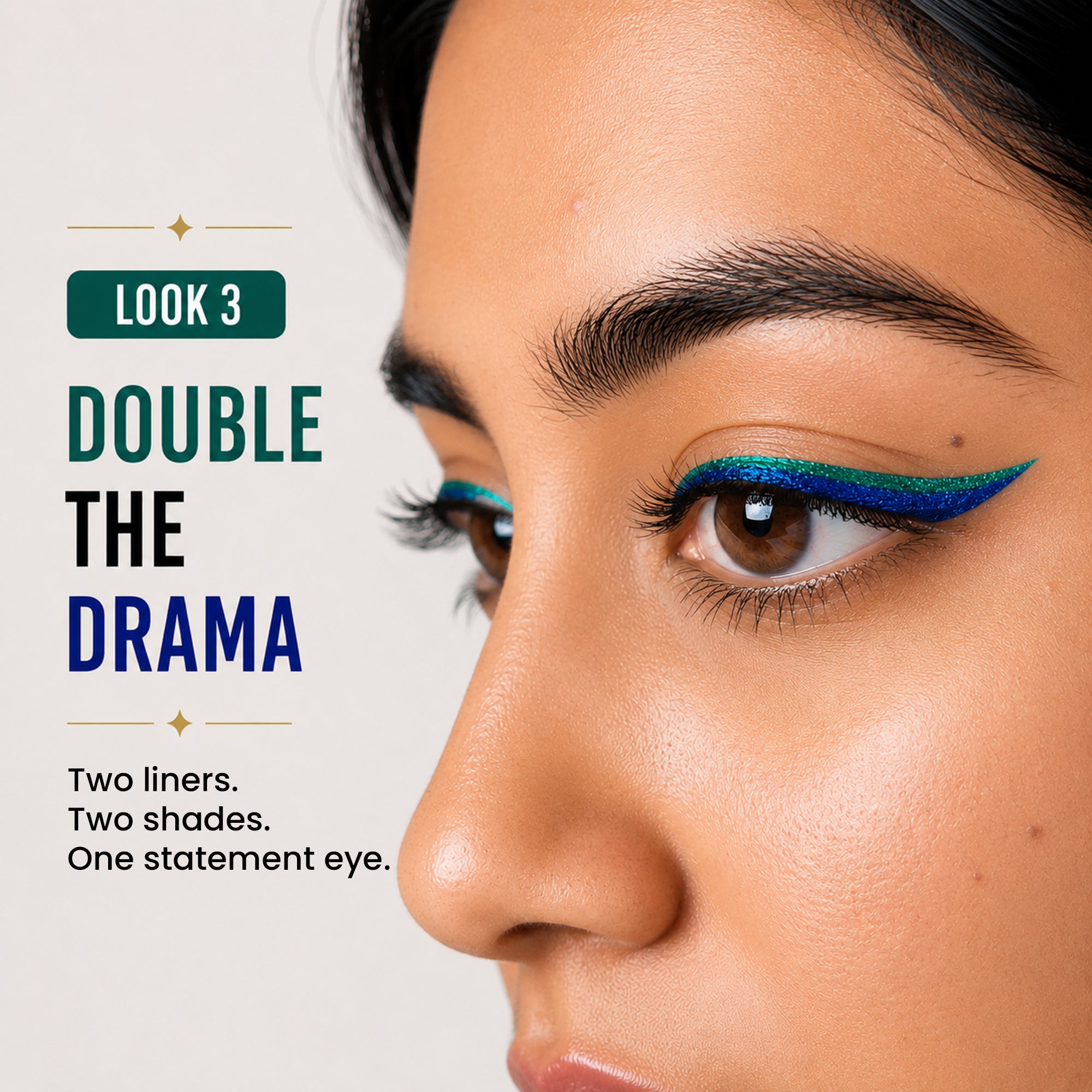 Blue & Green Jewel Rush Duo | Emerald Green & Sapphire Blue Hi-Shimmer Eyeliners | High-Shine • Waterproof • Long-Lasting