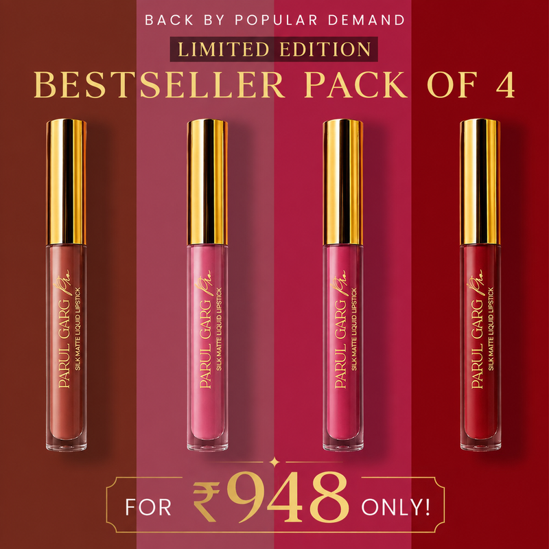 Limited Edition Bestseller Silk Matte Liquid Lipstick | Pack of 4