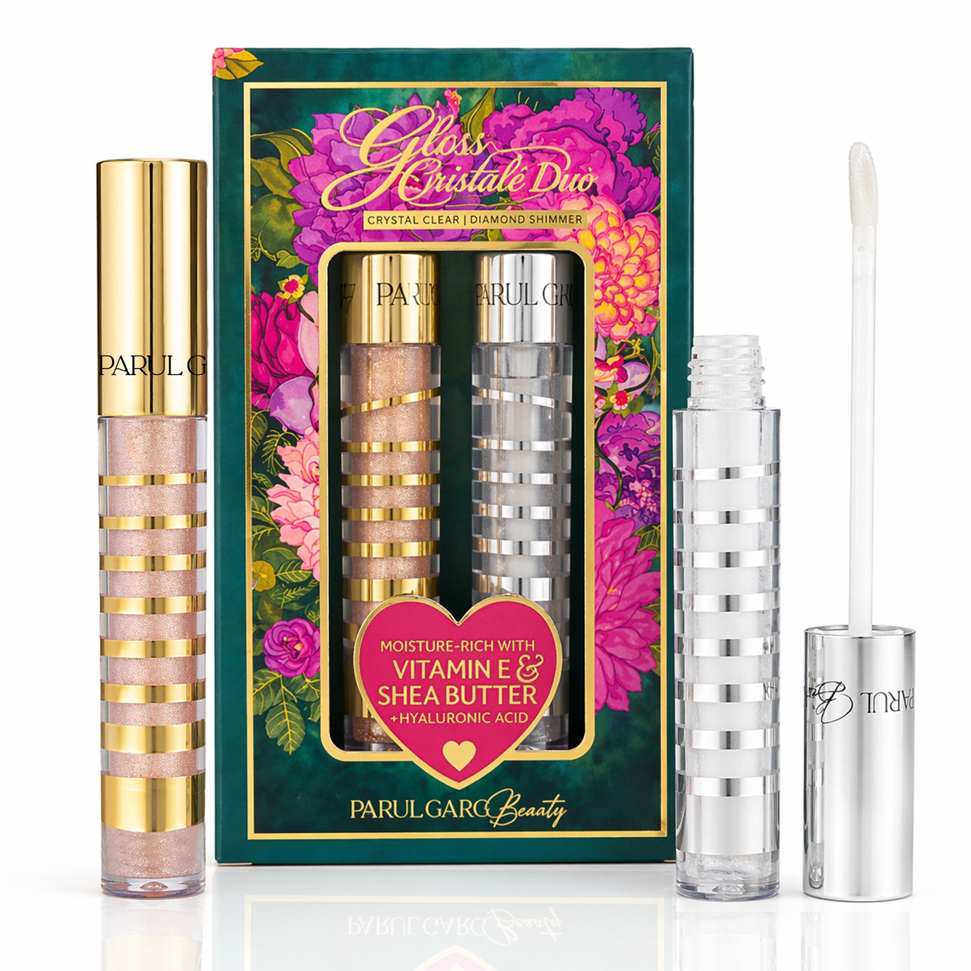 Gloss Cristalé Duo: Clear & Diamond Lip Gloss