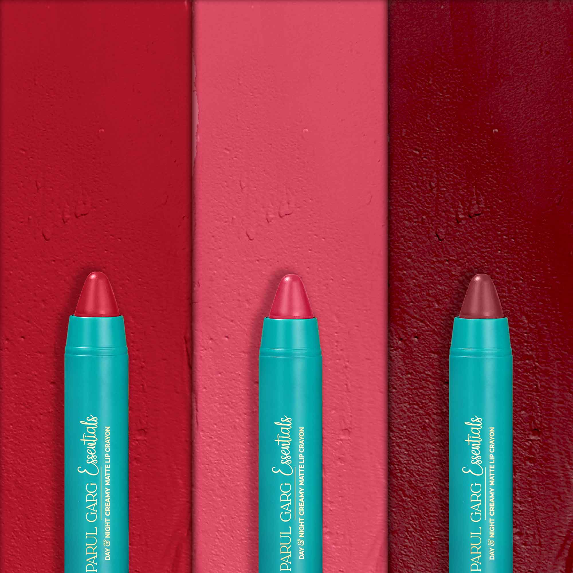 Radiant Reds: Pack-of-Three Creamy Matte Lip Crayons