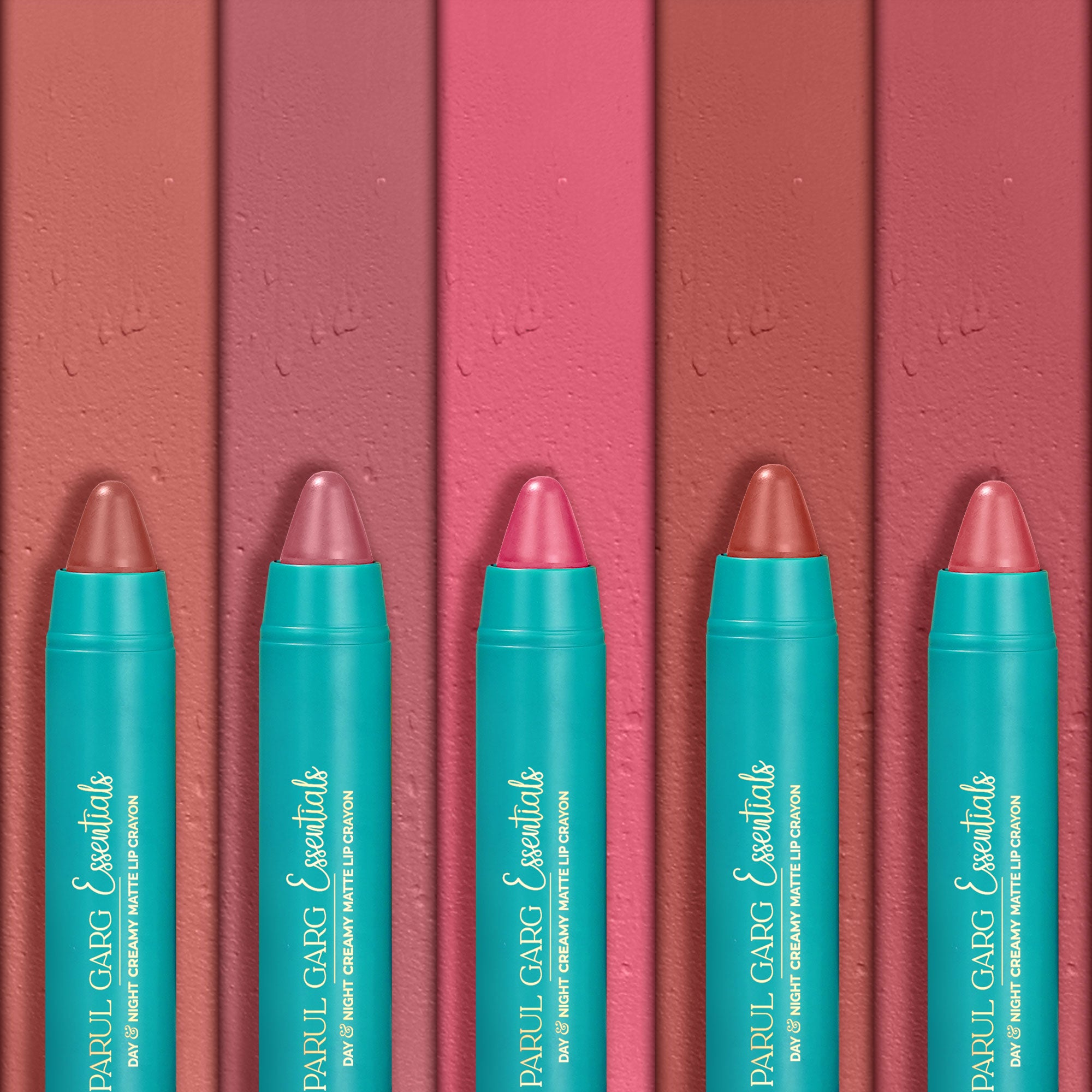 Subtle Elegance: Pack-of-Five Creamy Matte Lip Crayons