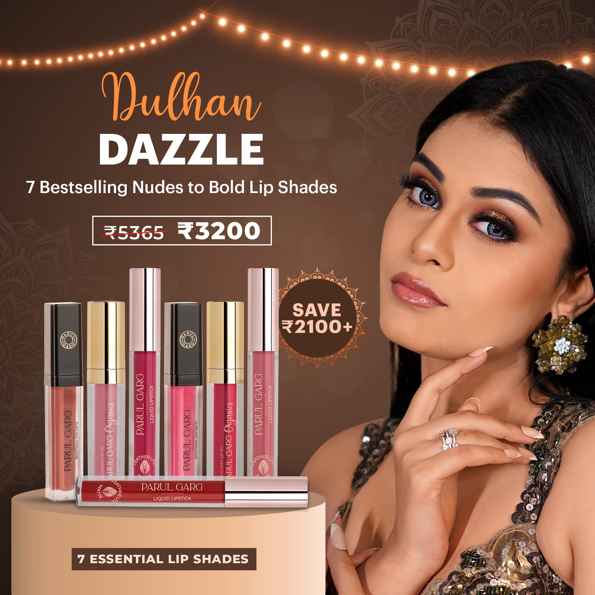 Dulhan Dazzle Lip Set: Bestselling Shades