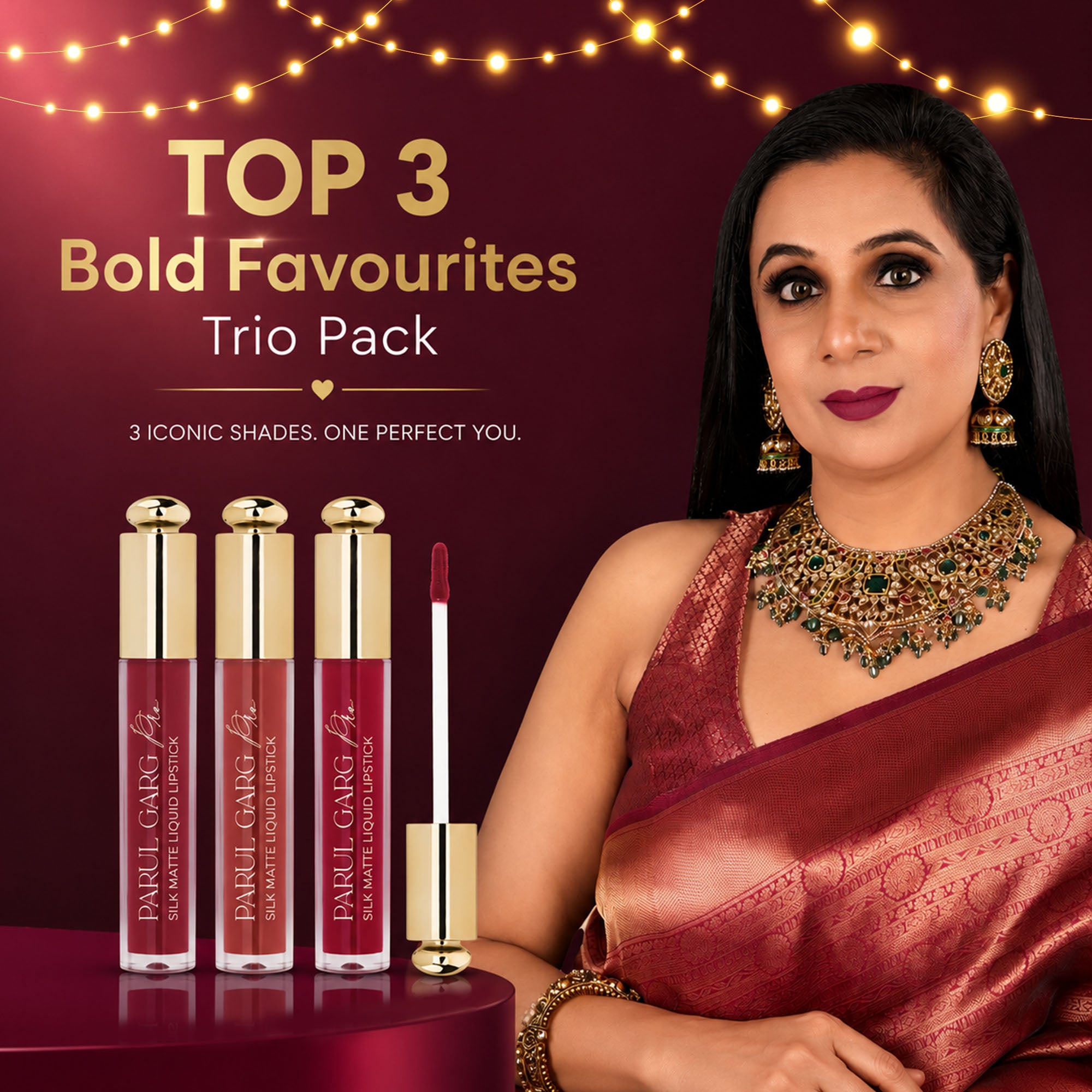 The Signature Trio of Bold Statement Lipsticks