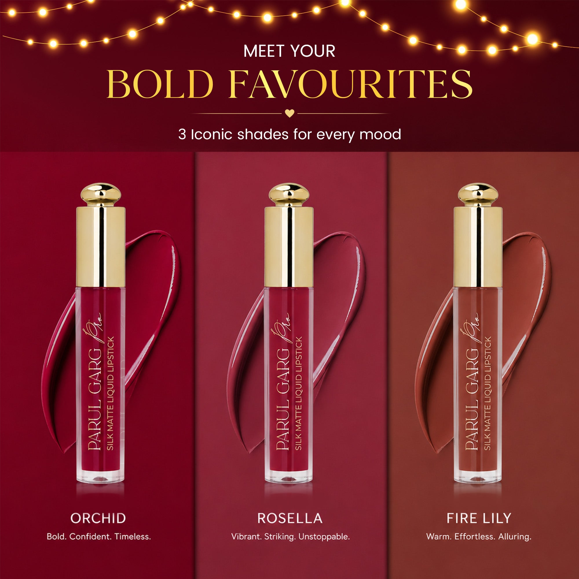 The Signature Trio of Bold Statement Lipsticks