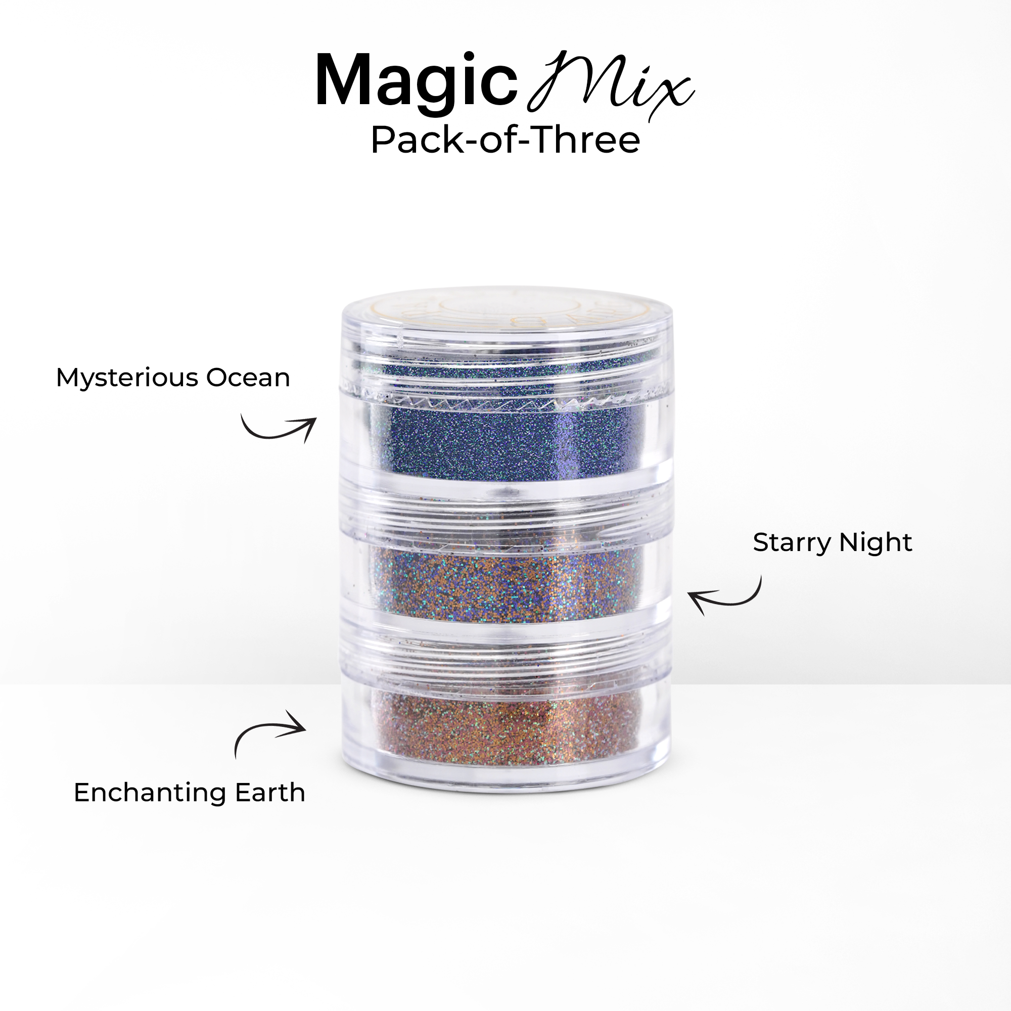 Magic Mix Pack-of-Three Glitter Set