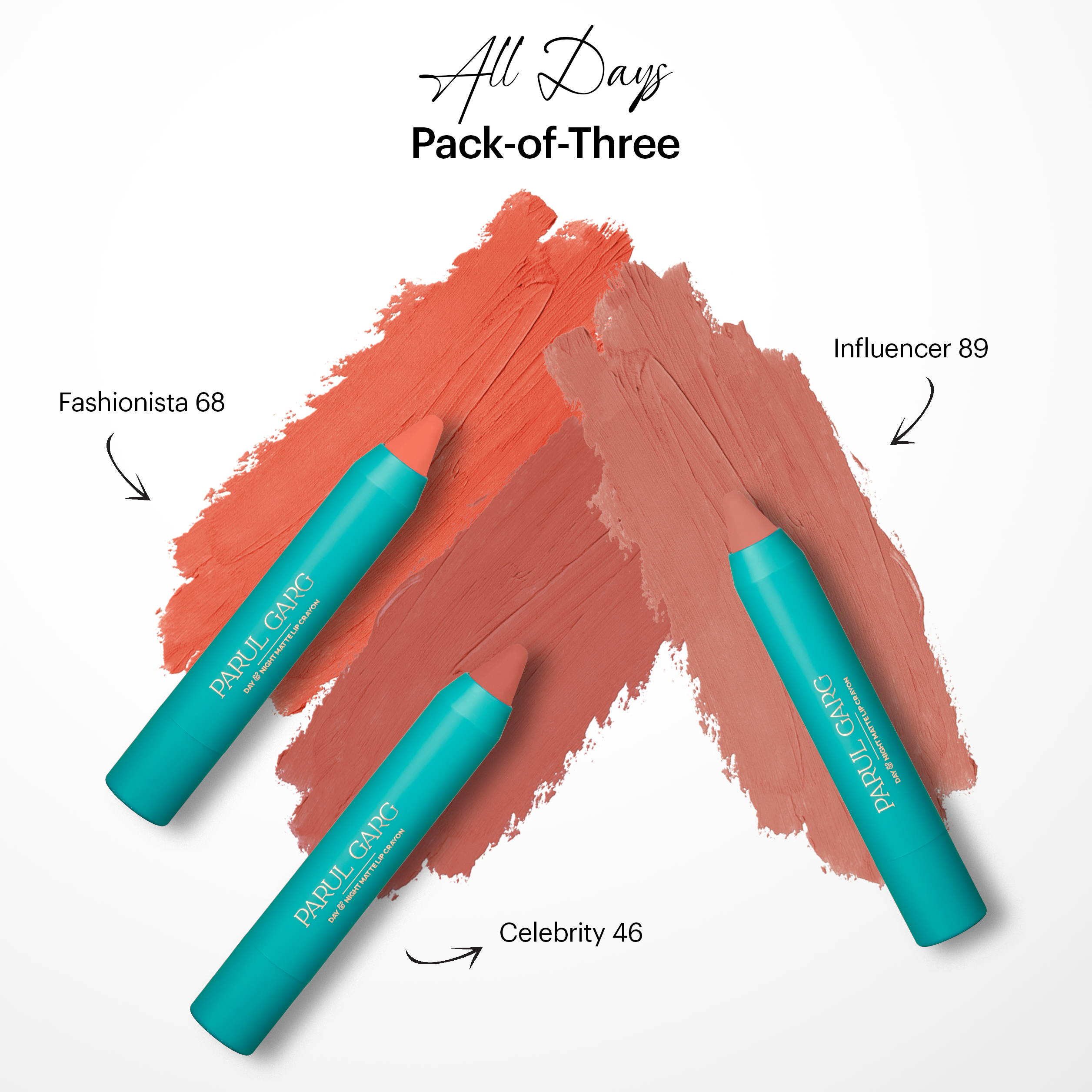 All-Day Pack-of-Three Lip Crayons