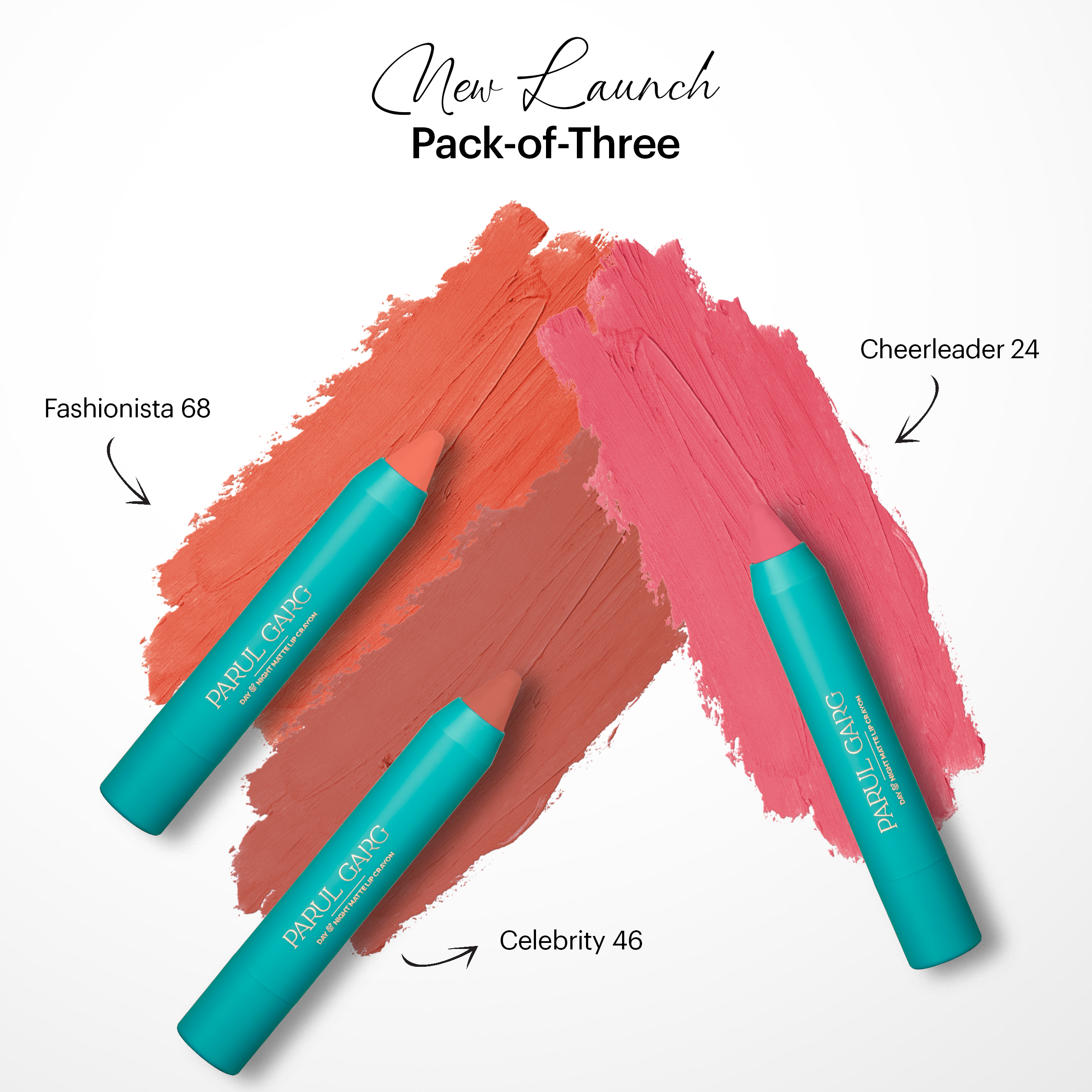 New Launch Pack-of-Three Lip Crayons