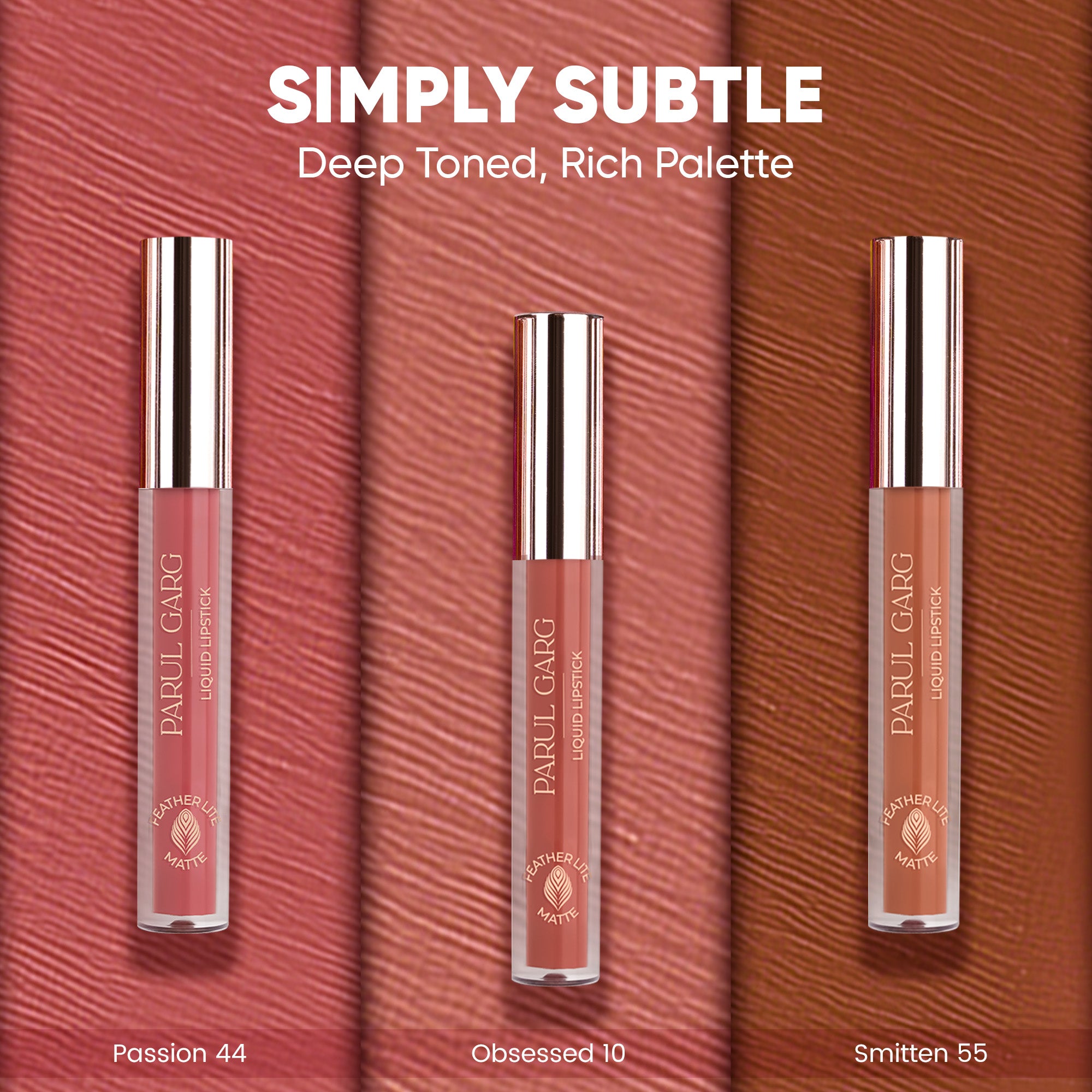 Simply Subtle: 3 Daily Elegance Liquid Lipsticks