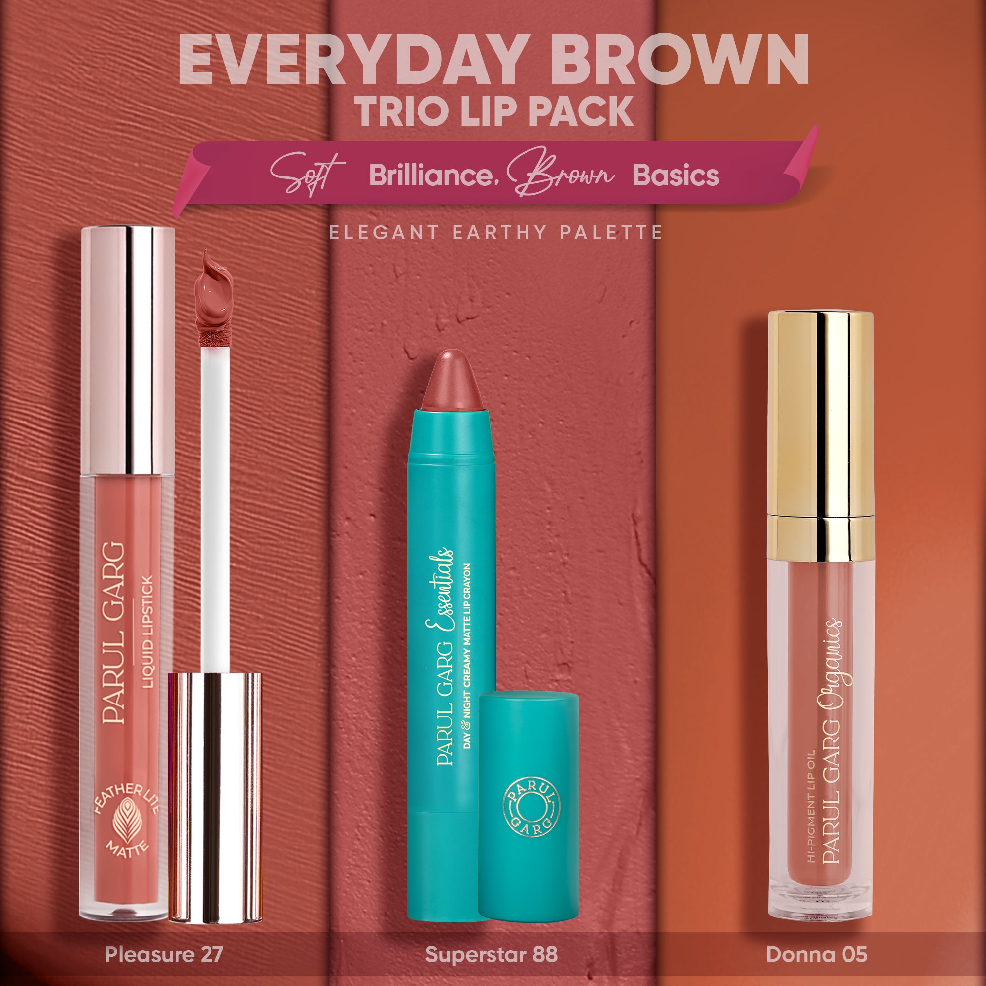 Office-Ready Lipstick Pack: Light to Medium Skin Tone